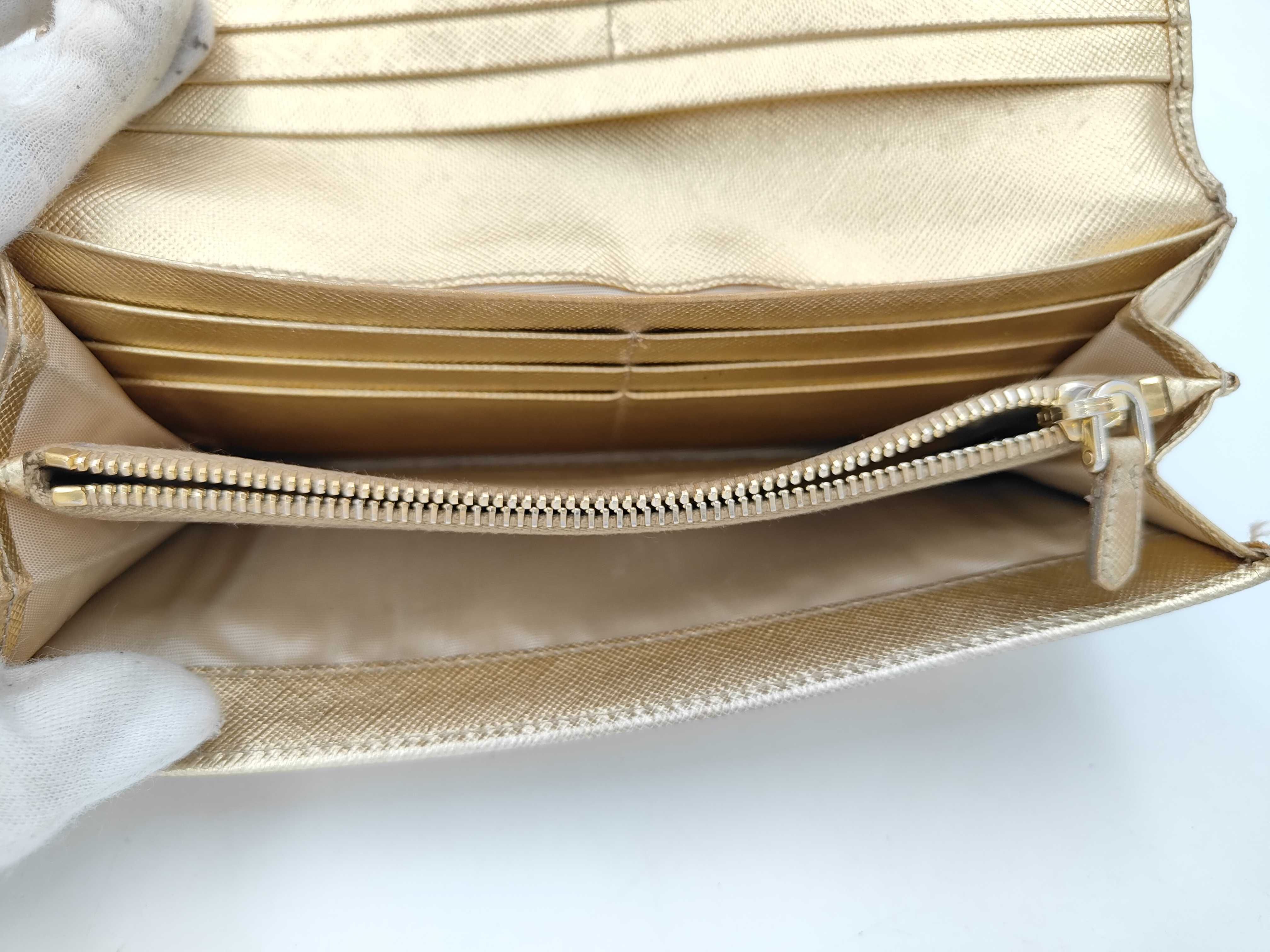 Saffiano Long Wallet Gold — view 11
