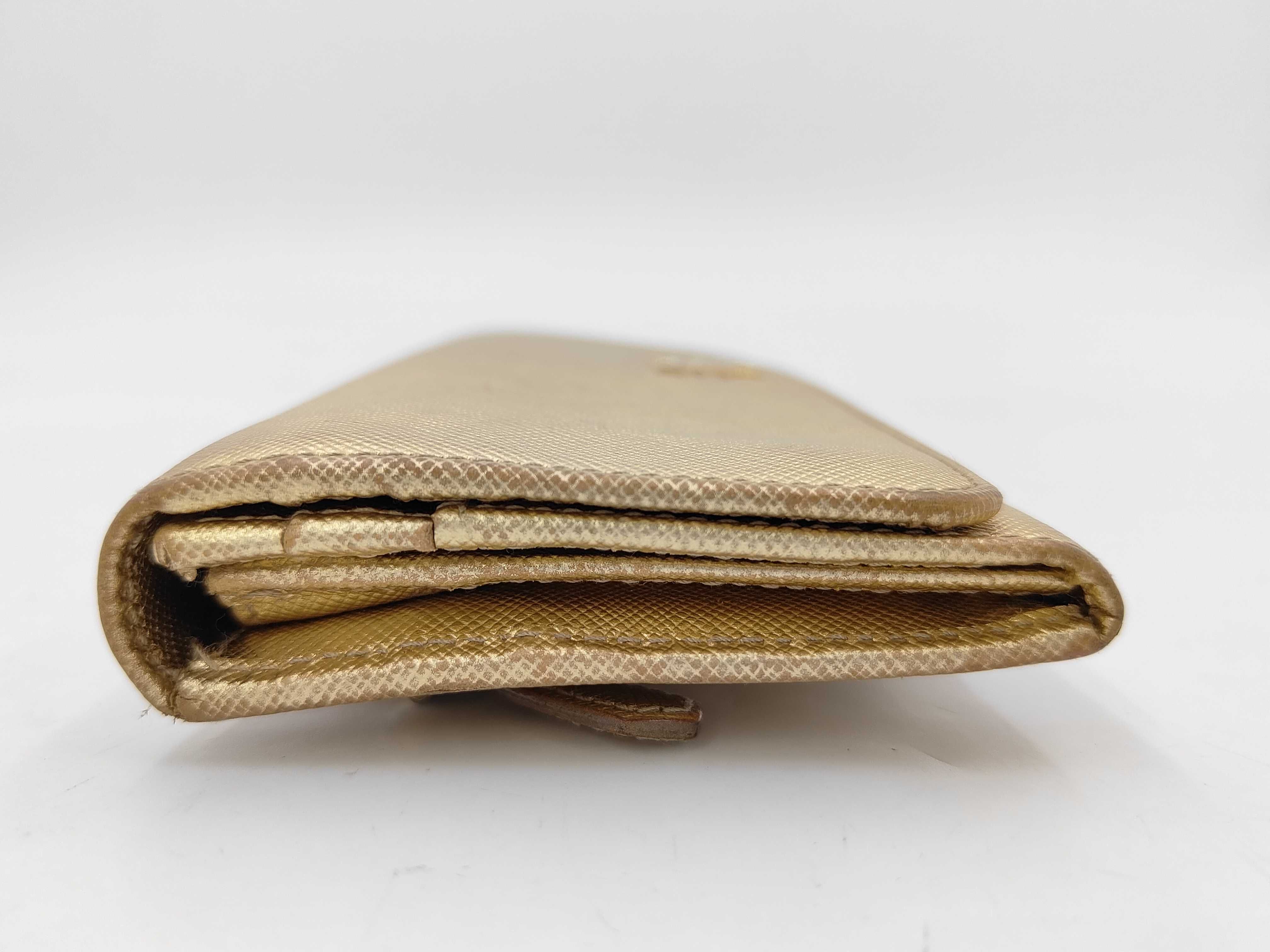 Saffiano Long Wallet Gold — view 6