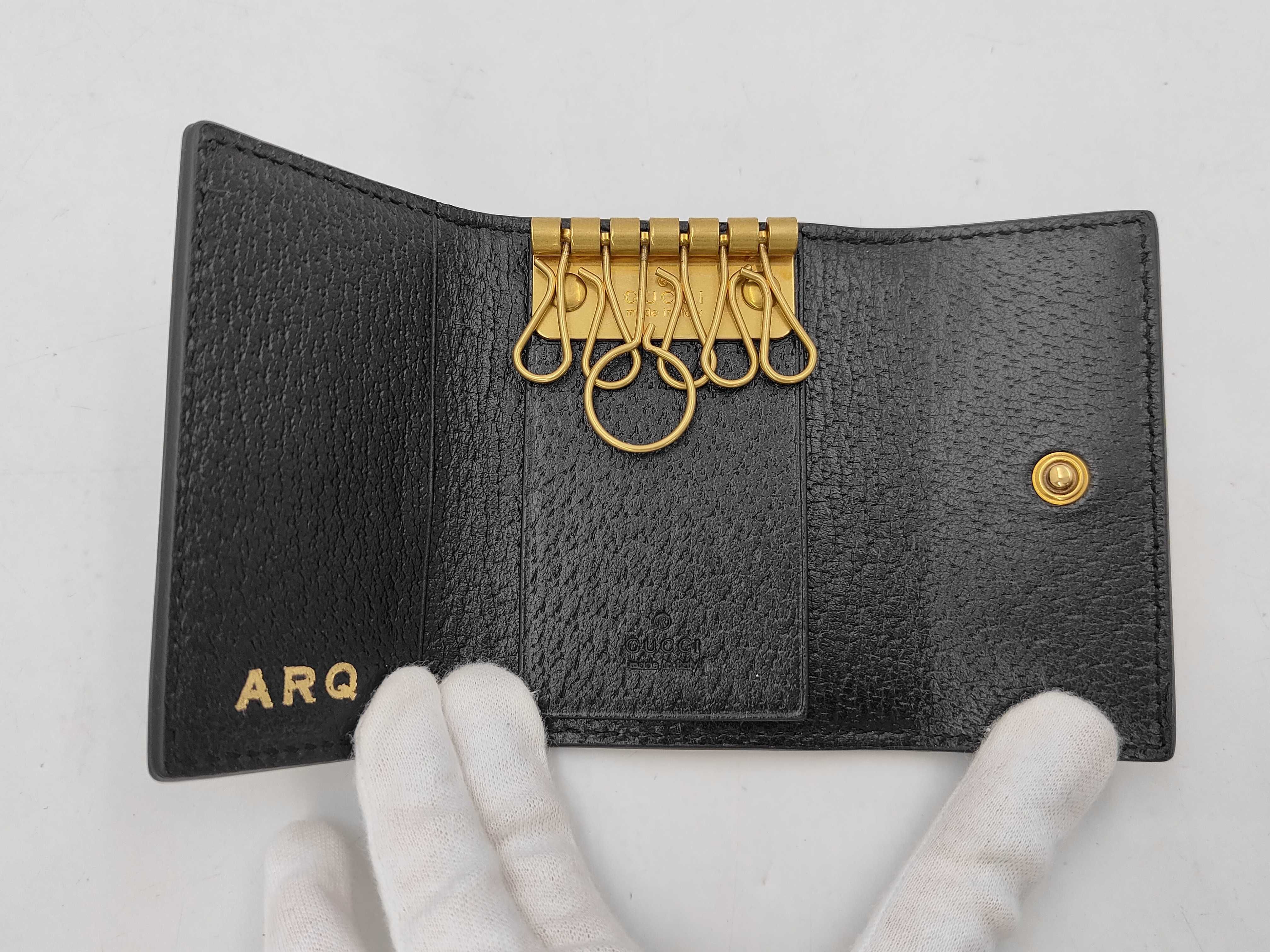 Bee Leather Key Case with 6 Hooks (Unused) — view 7