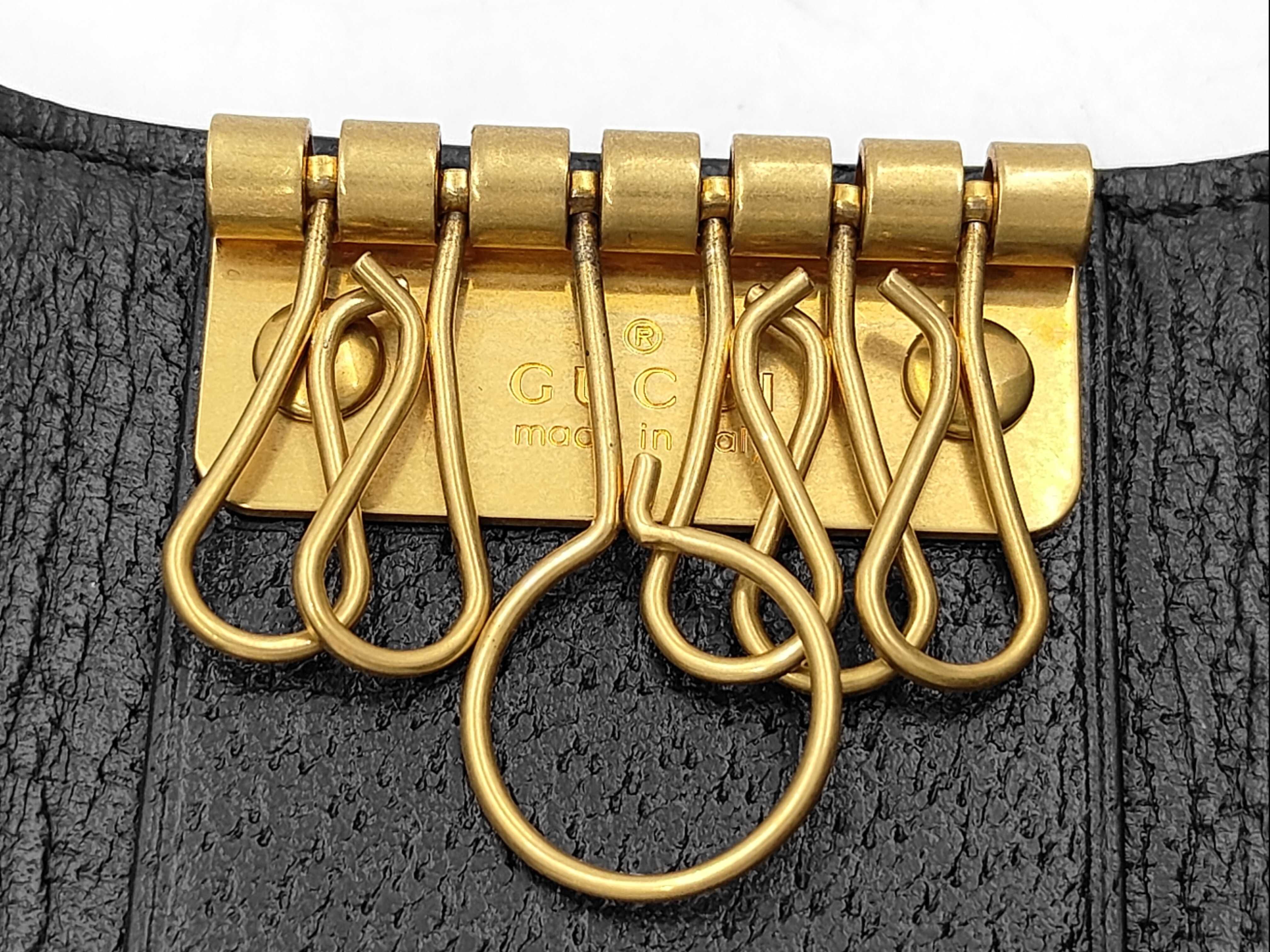 Bee Leather Key Case with 6 Hooks (Unused) — view 10