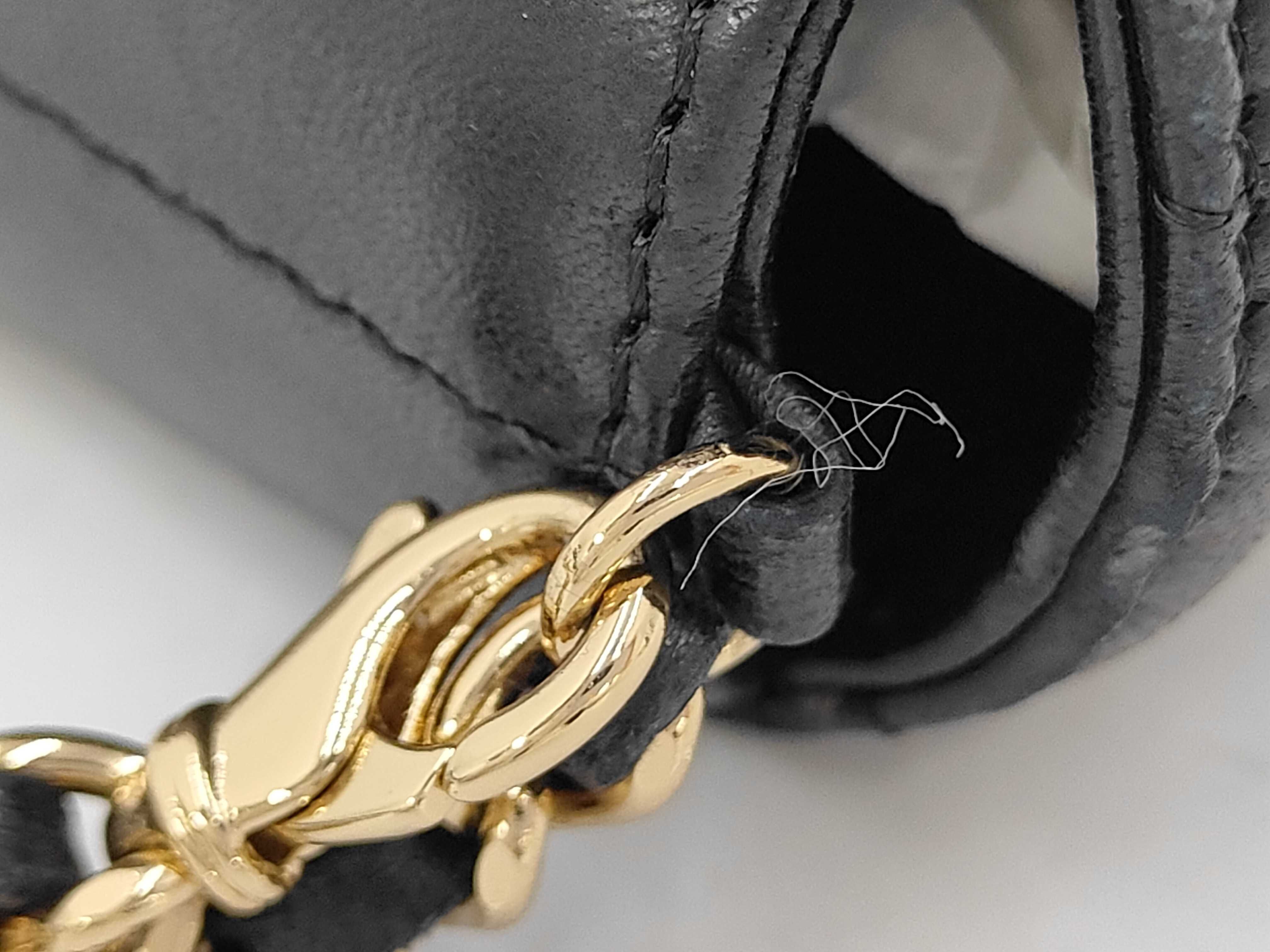 Chocolate Bar Lambskin Chain Shoulder Bag — view 4