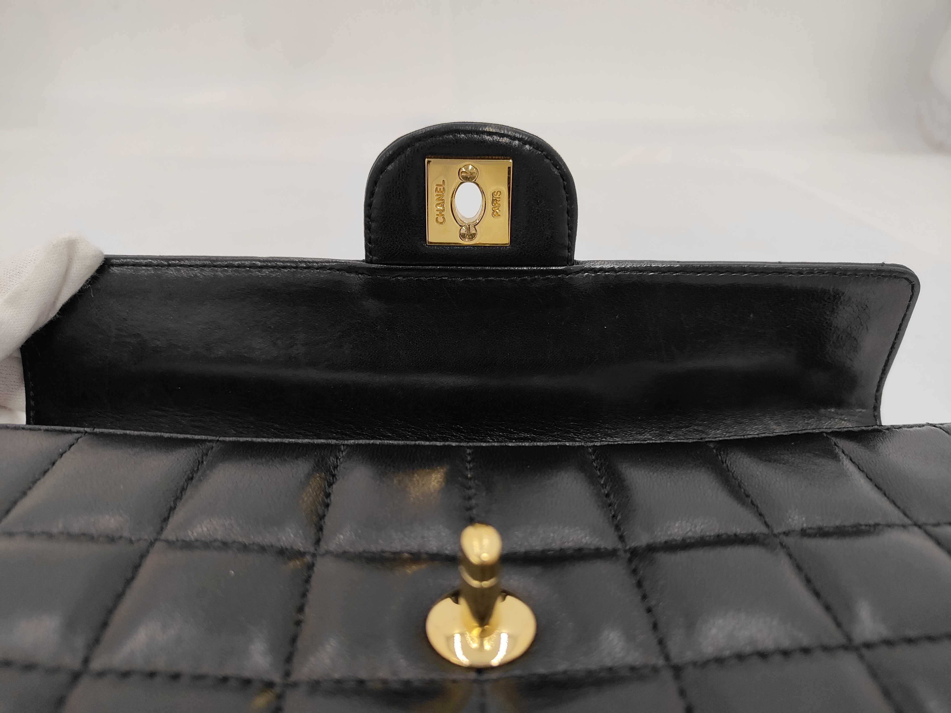 Chocolate Bar Lambskin Chain Shoulder Bag — view 7