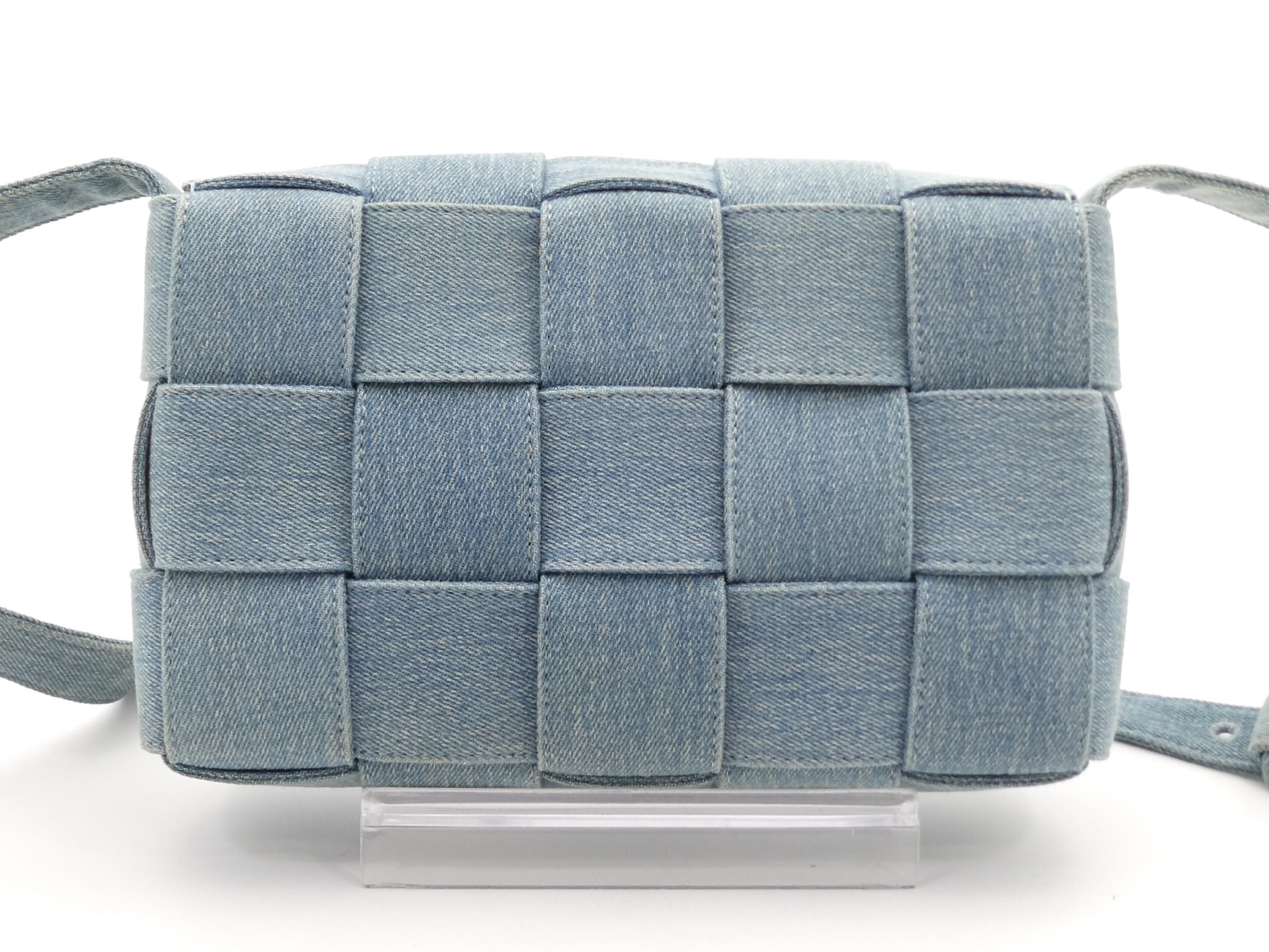Intrecciato Denim Shoulder Bag — view 2