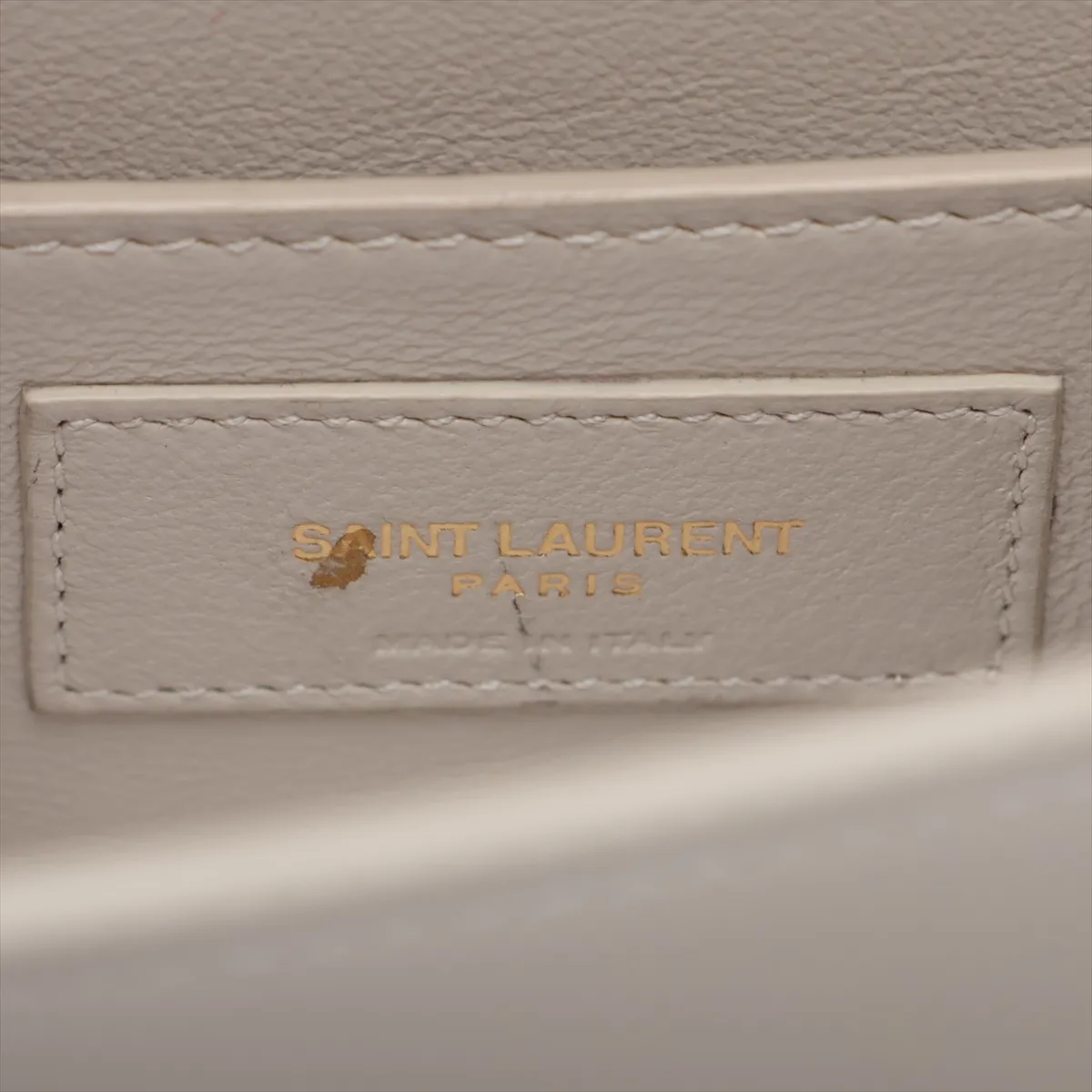 Manhattan Leather Shoulder Bag, White, 579271 — view 7