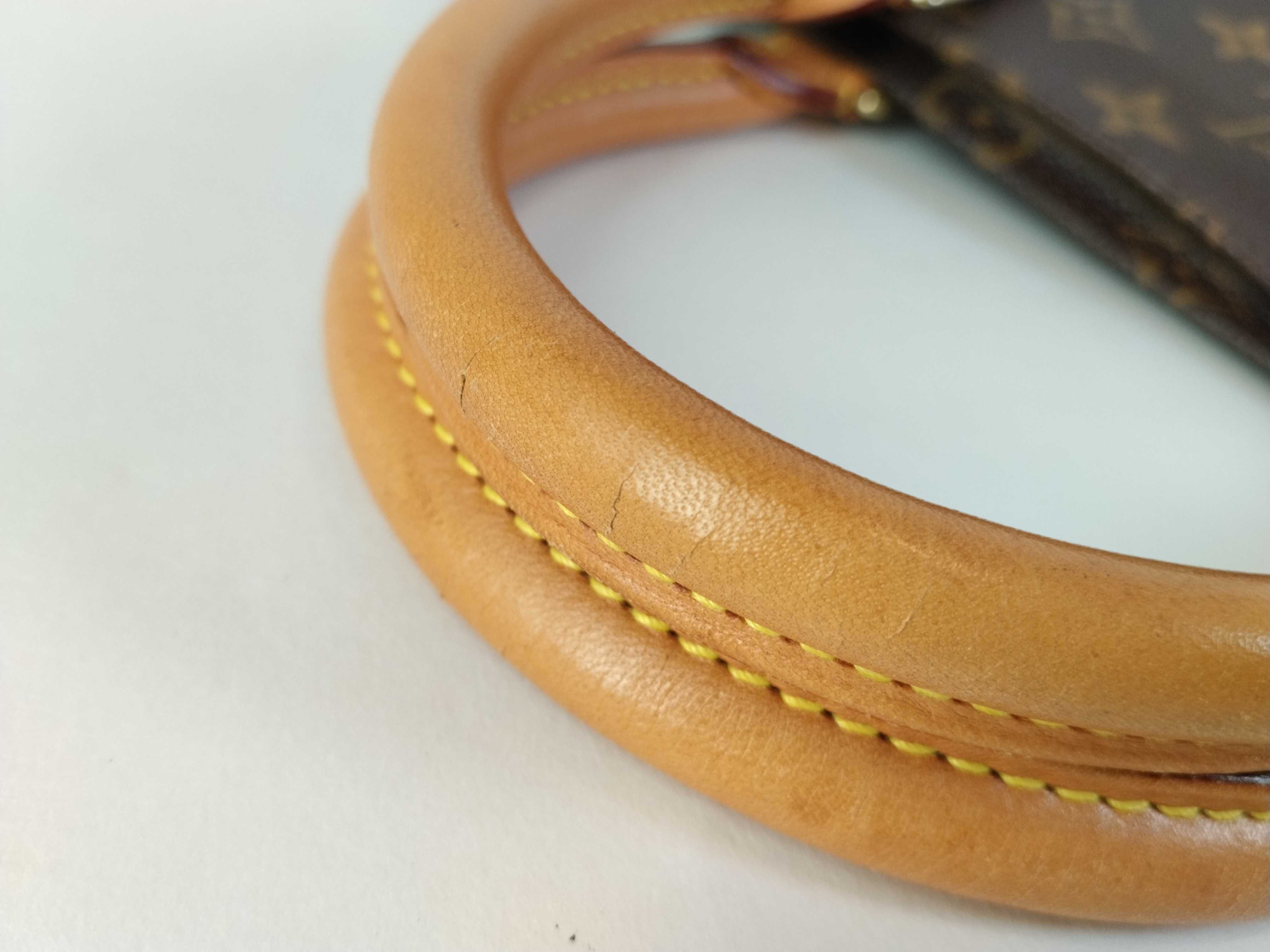 Monogram Louis Vuitton Plat Leather Handbag — view 4