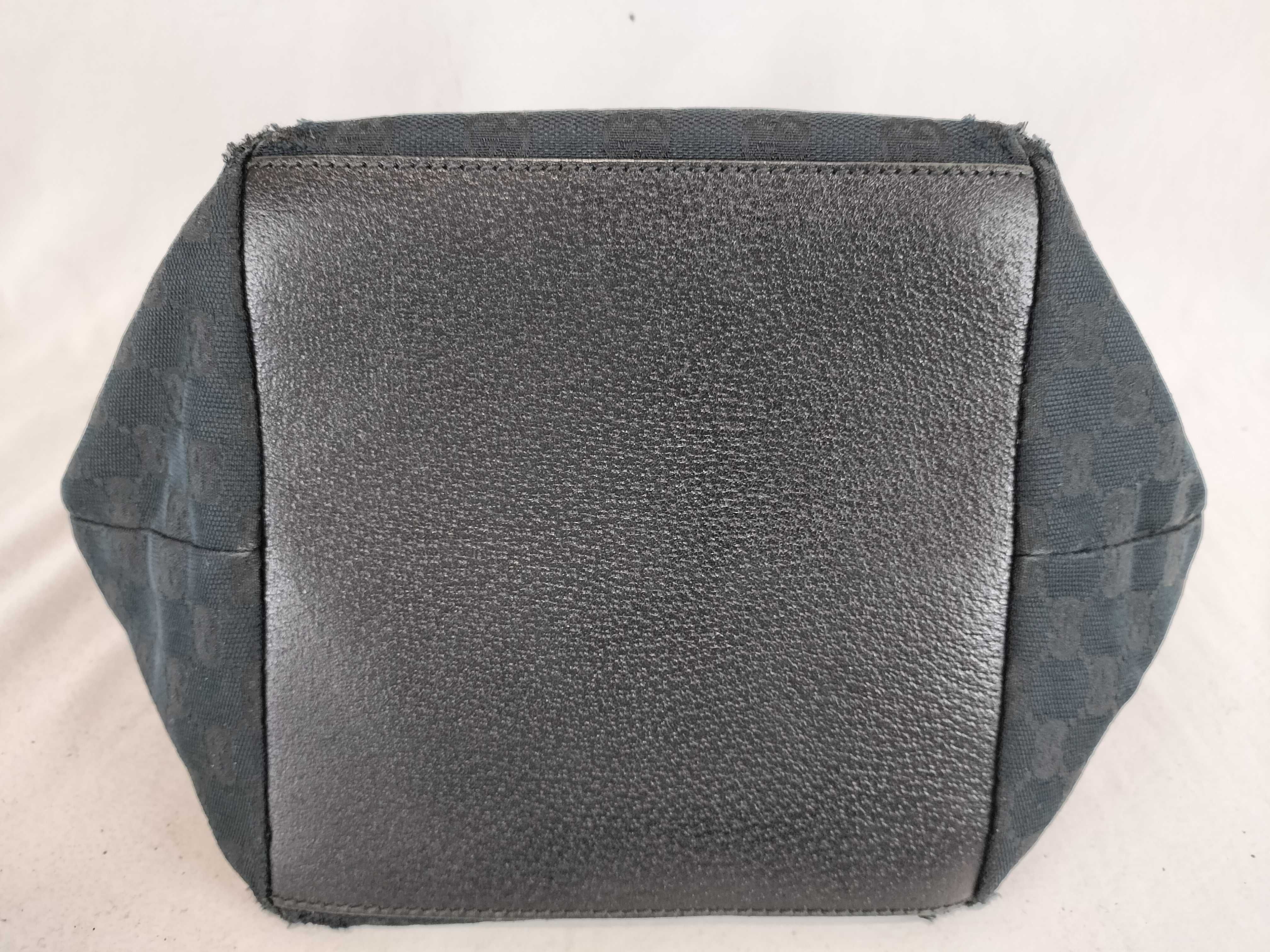 GG Canvas Gucci Boat-Shaped Tote GG Canvas/Sherry Line/Black Handbag — view 8