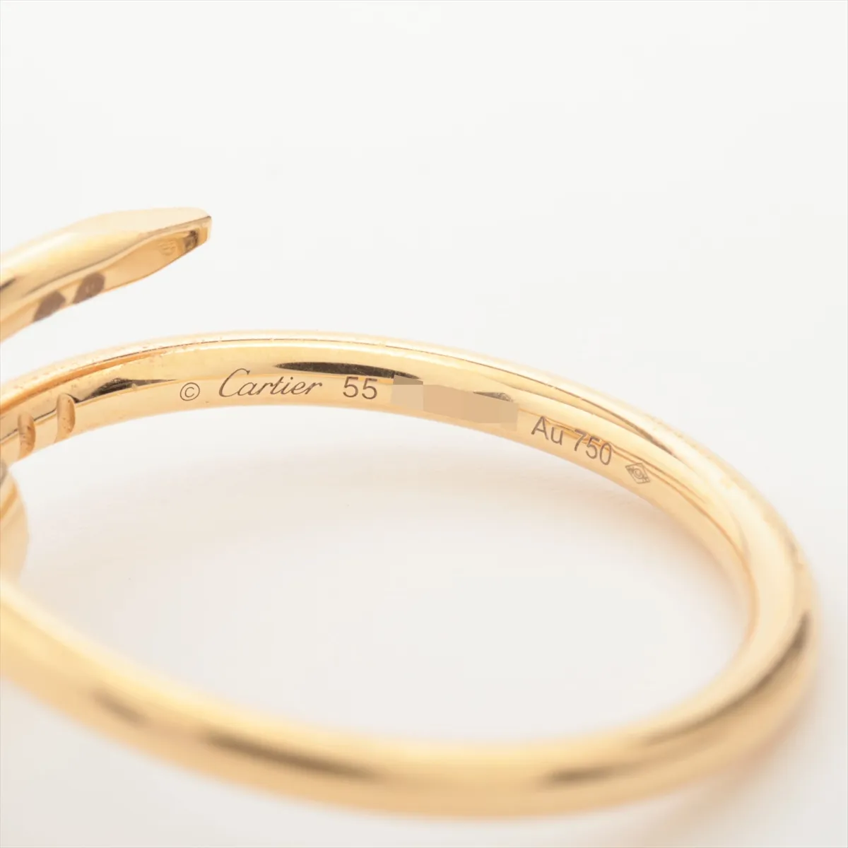 Juste un Clou SM Ring, 750 (Yellow Gold), 3.6g, Size 55, SSR315, dents. — view 3