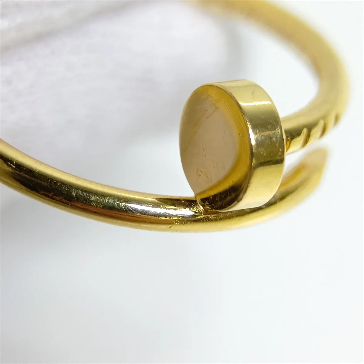 Juste un Clou SM Ring, 750 (Yellow Gold), 3.6g, Size 55, SSR315, dents. — view 5