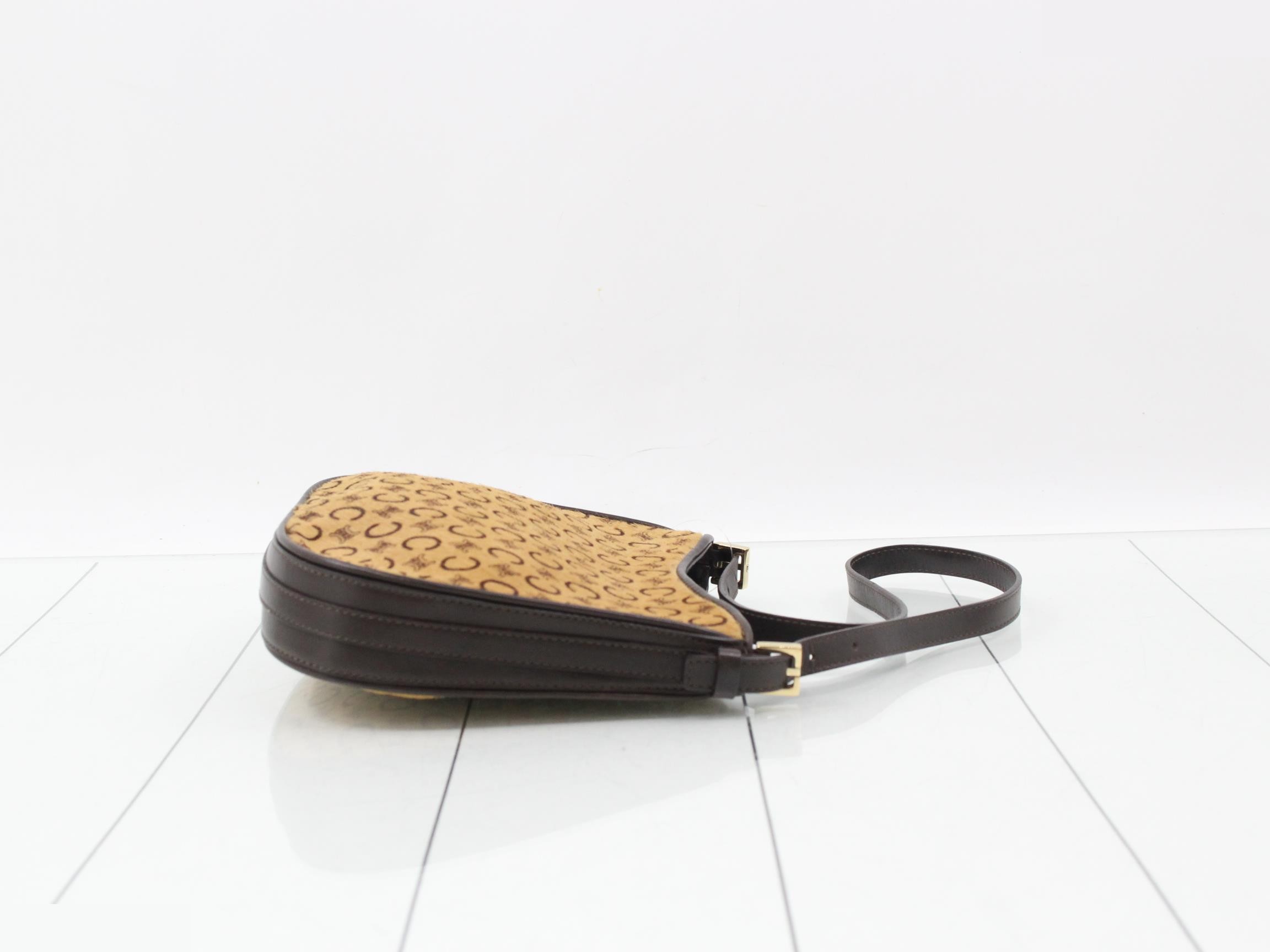 Calf hair shoulder bag — view 3