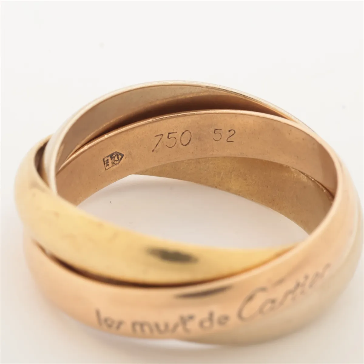 Trinity Ring 750 (Yellow Gold x Pink Gold x White Gold) 7.8g 52 — view 3