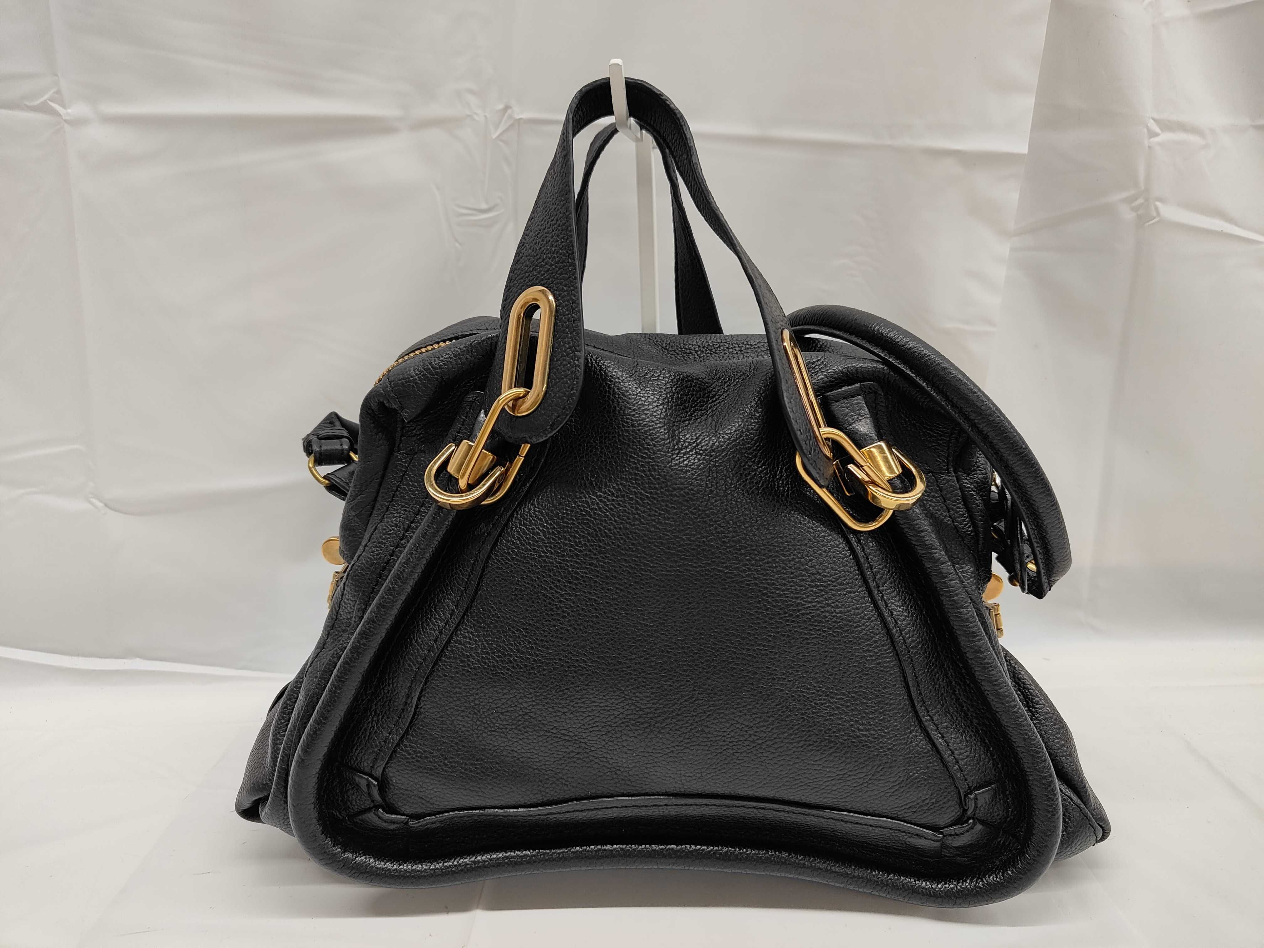 Black Leather Paraty Tote Bag (Handbag)