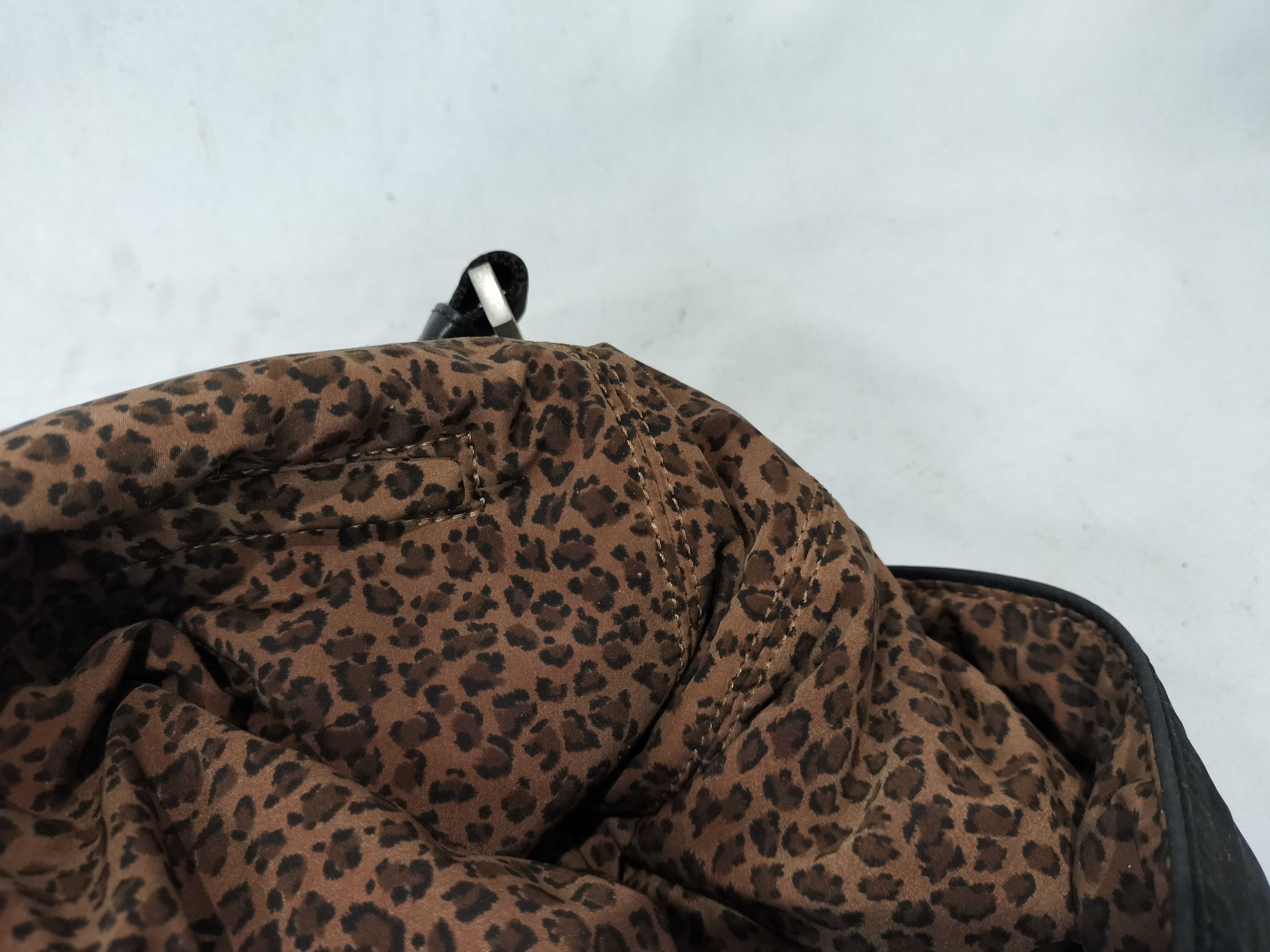 Nylon Reversible Leopard Print One-Shoulder Bag — view 10