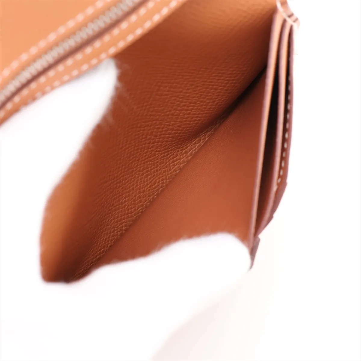 Bearn Compact, Veau Epsom Leather, Compact Wallet, Gold with Silver Hardware, B: 2023 — view 5