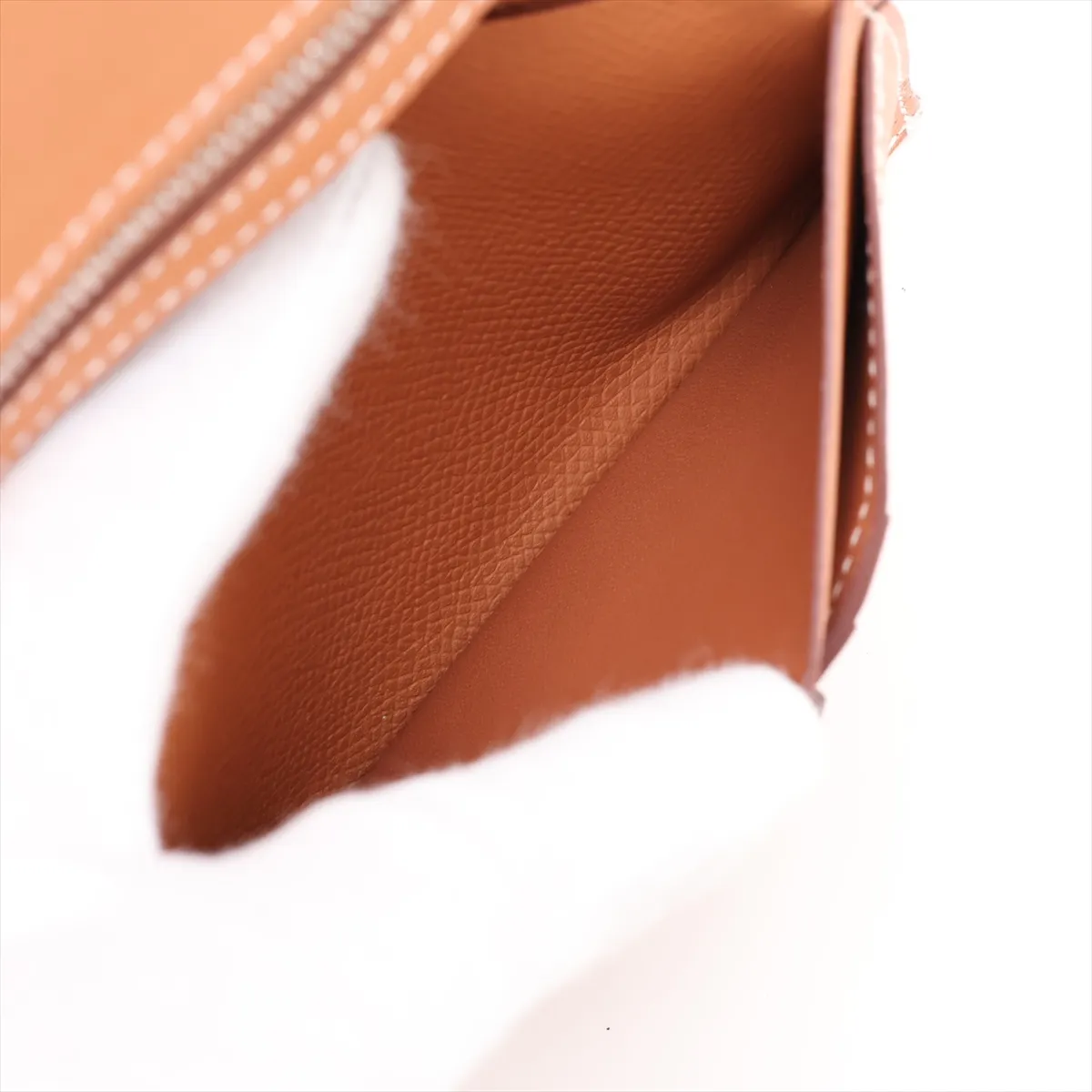 Bearn Compact, Veau Epsom Leather, Compact Wallet, Gold with Silver Hardware, B: 2023 — view 6
