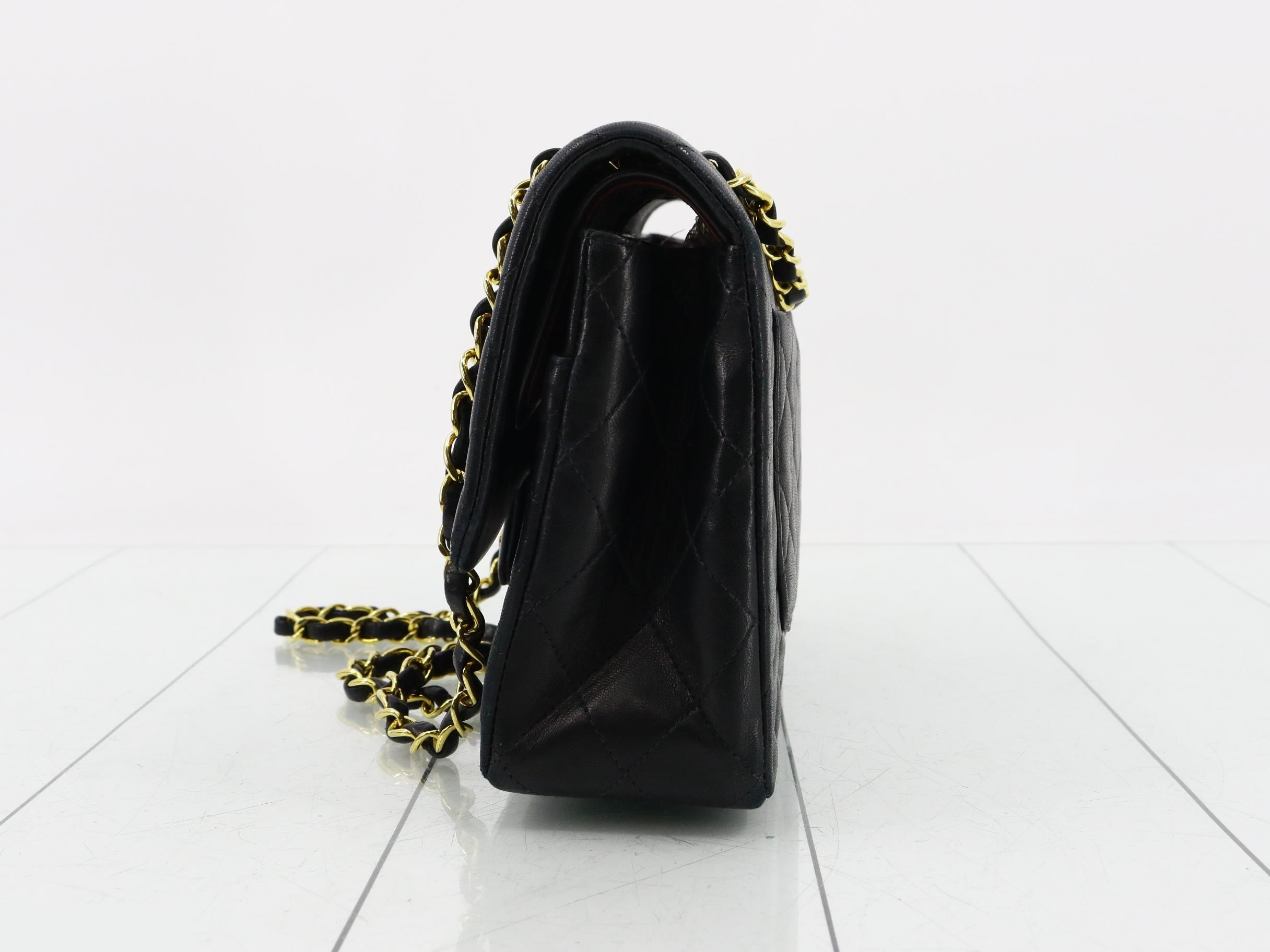 Matelassé 25 Lambskin Double Flap Shoulder Bag — view 3