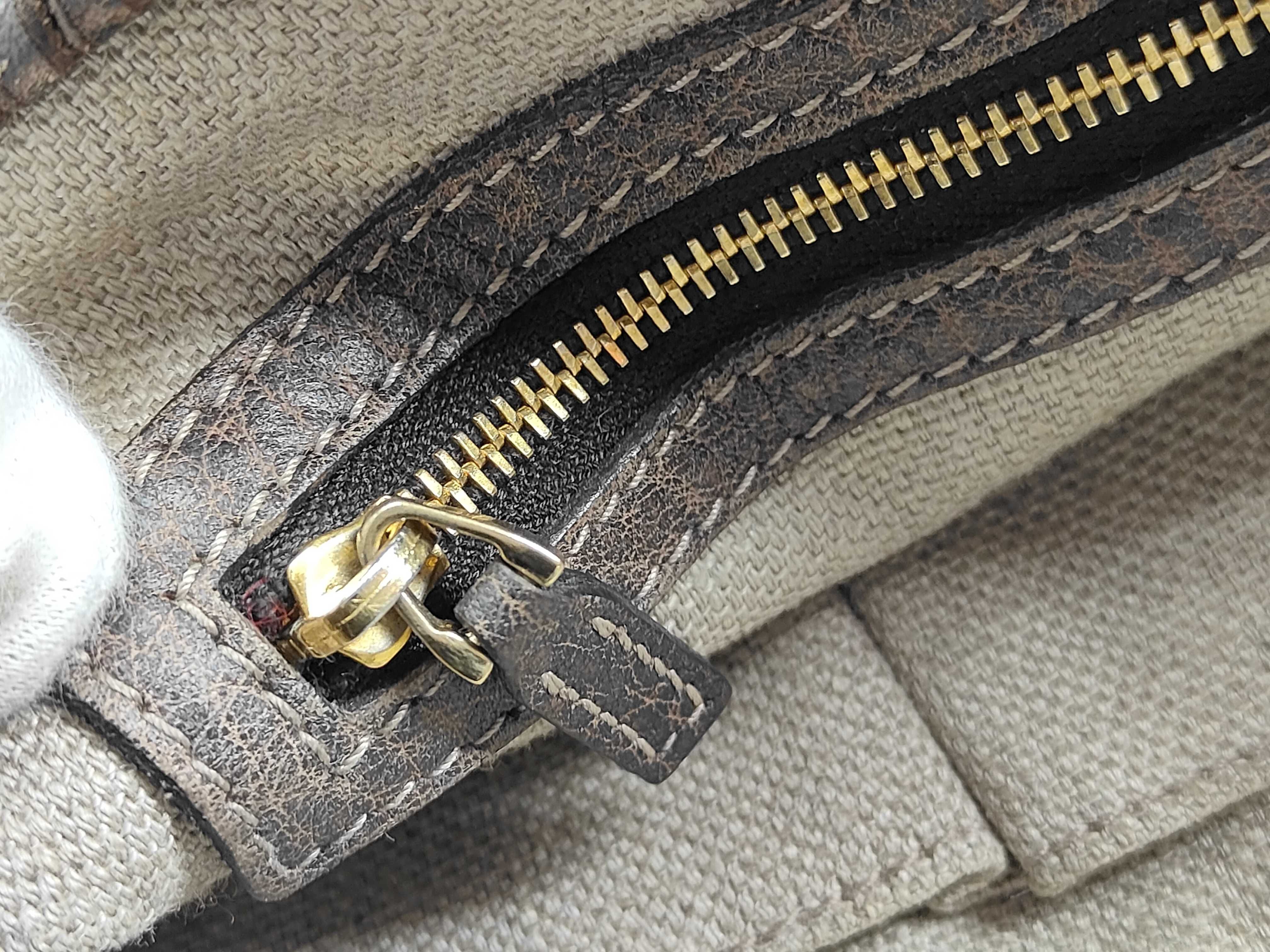 Bamboo Brown Crystal Leather Large Jackie Shoulder Bag with Long Shoulder Strap (Handbag) — view 12
