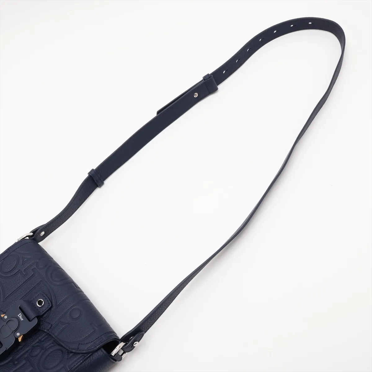 Gravity Saddle Messenger Mini Leather Shoulder Bag Navy Lucky Star — view 5