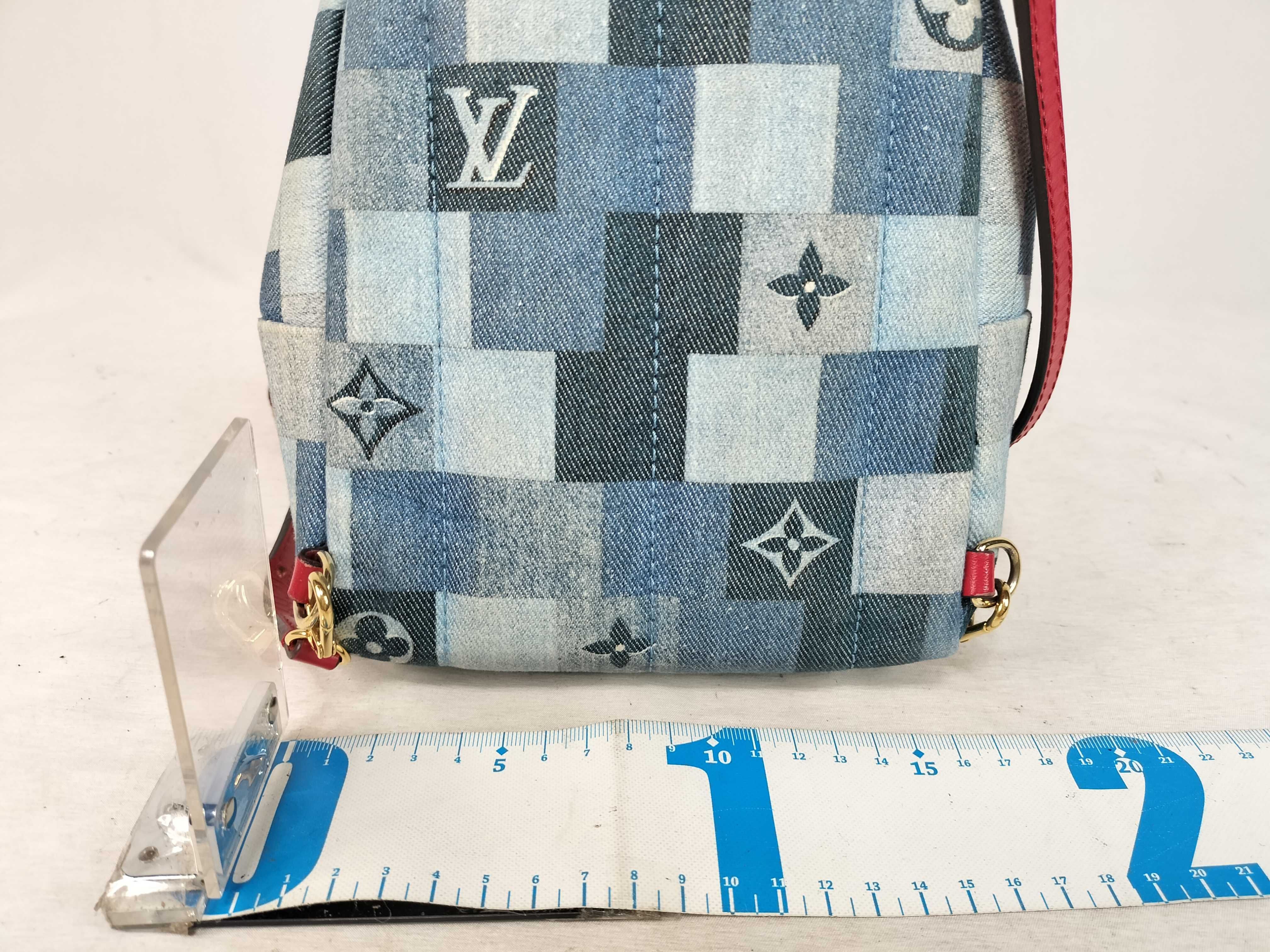 Monogram Denim LV Denim Palm Springs Backpack MINI Rucksack — view 2