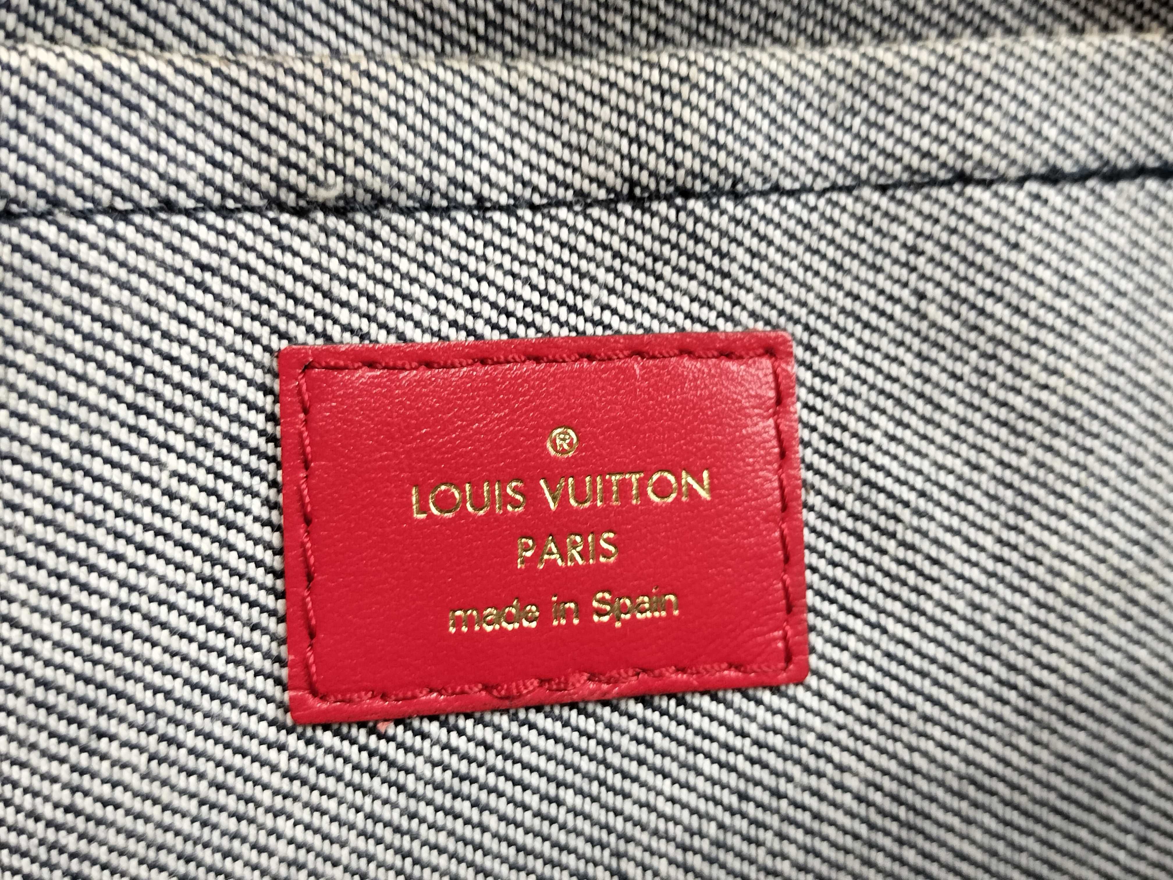 Monogram Denim LV Denim Palm Springs Backpack MINI Rucksack — view 12