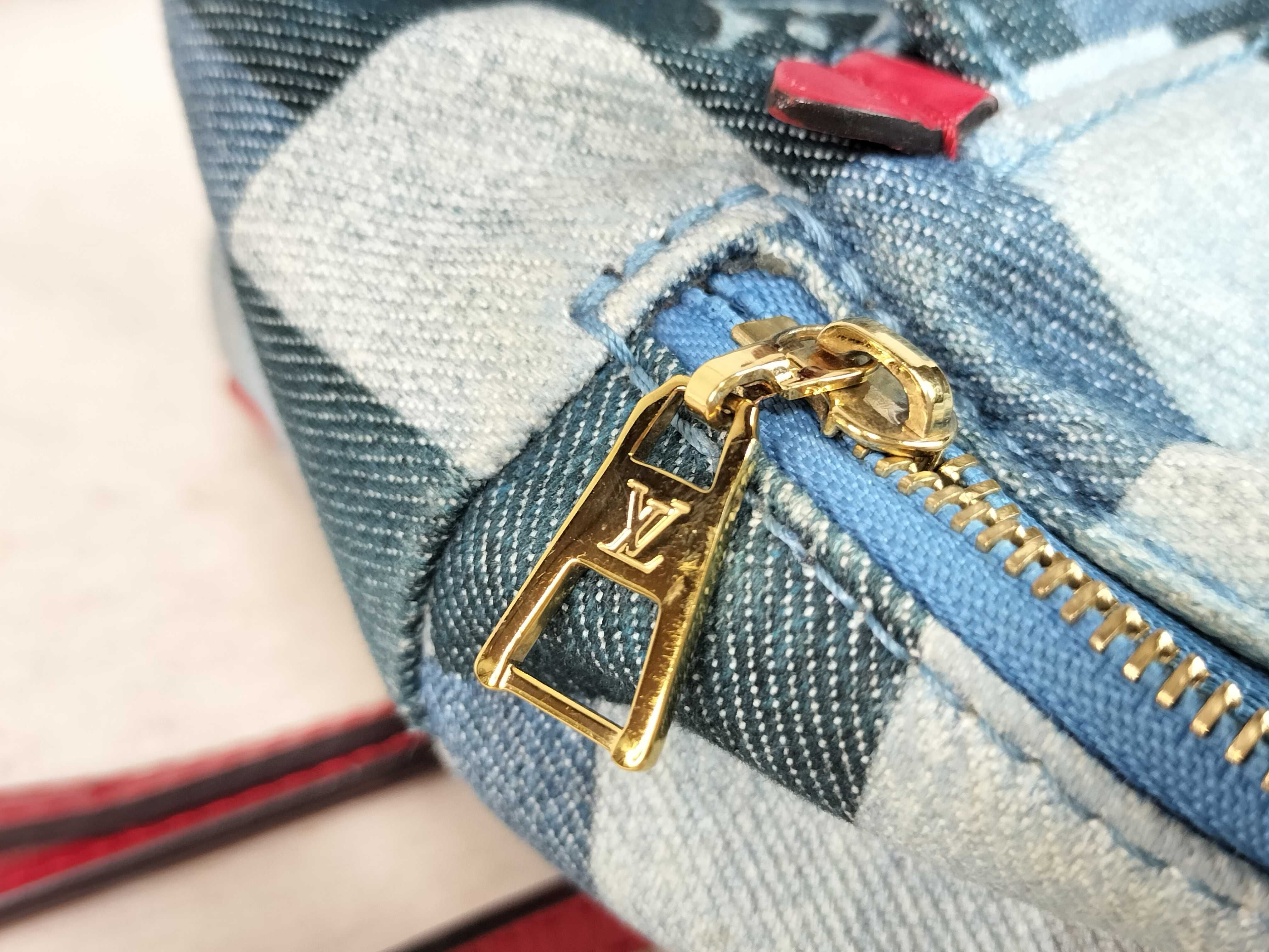 Monogram Denim LV Denim Palm Springs Backpack MINI Rucksack — view 15