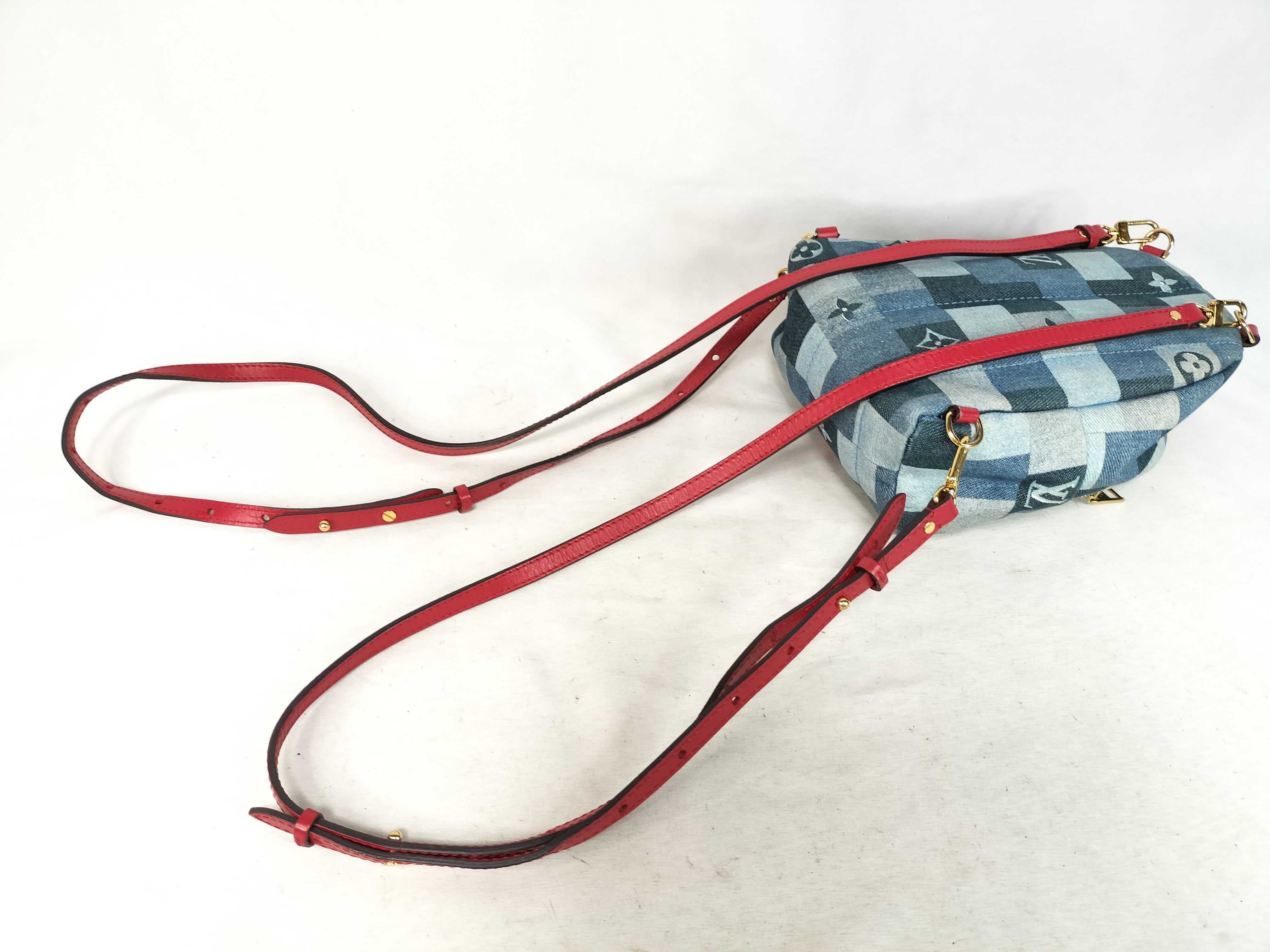 Monogram Denim LV Denim Palm Springs Backpack MINI Rucksack — view 3