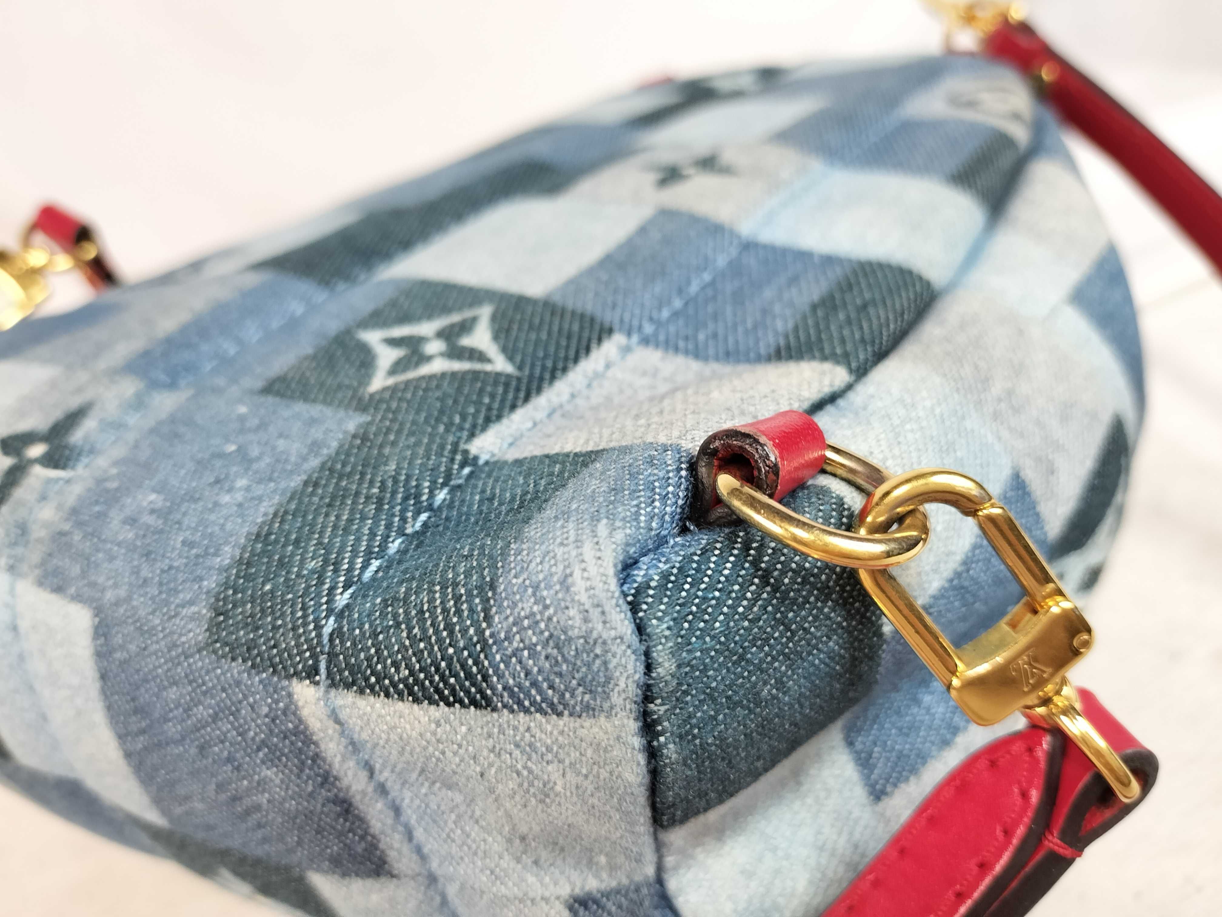 Monogram Denim LV Denim Palm Springs Backpack MINI Rucksack — view 5