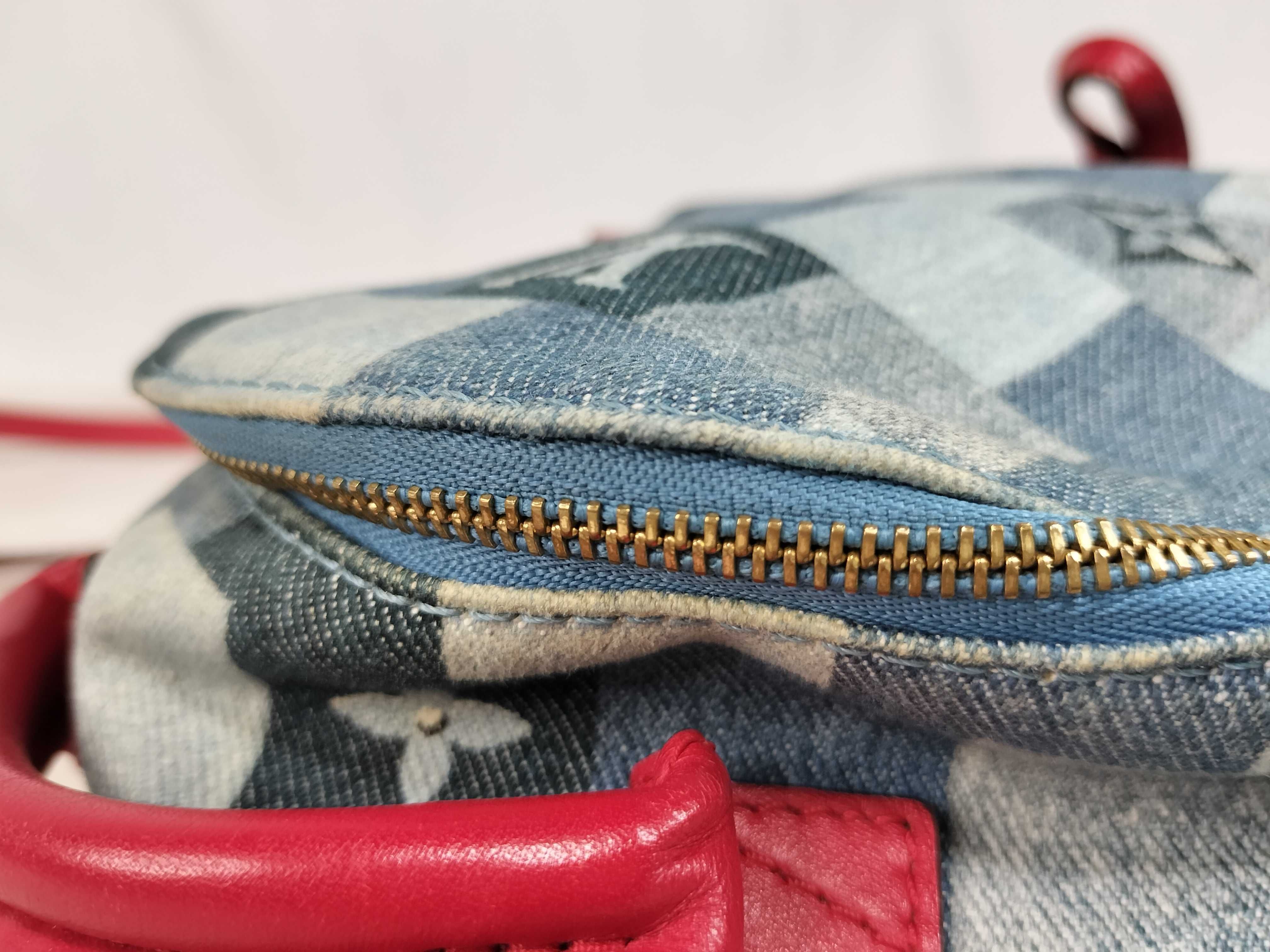 Monogram Denim LV Denim Palm Springs Backpack MINI Rucksack — view 6