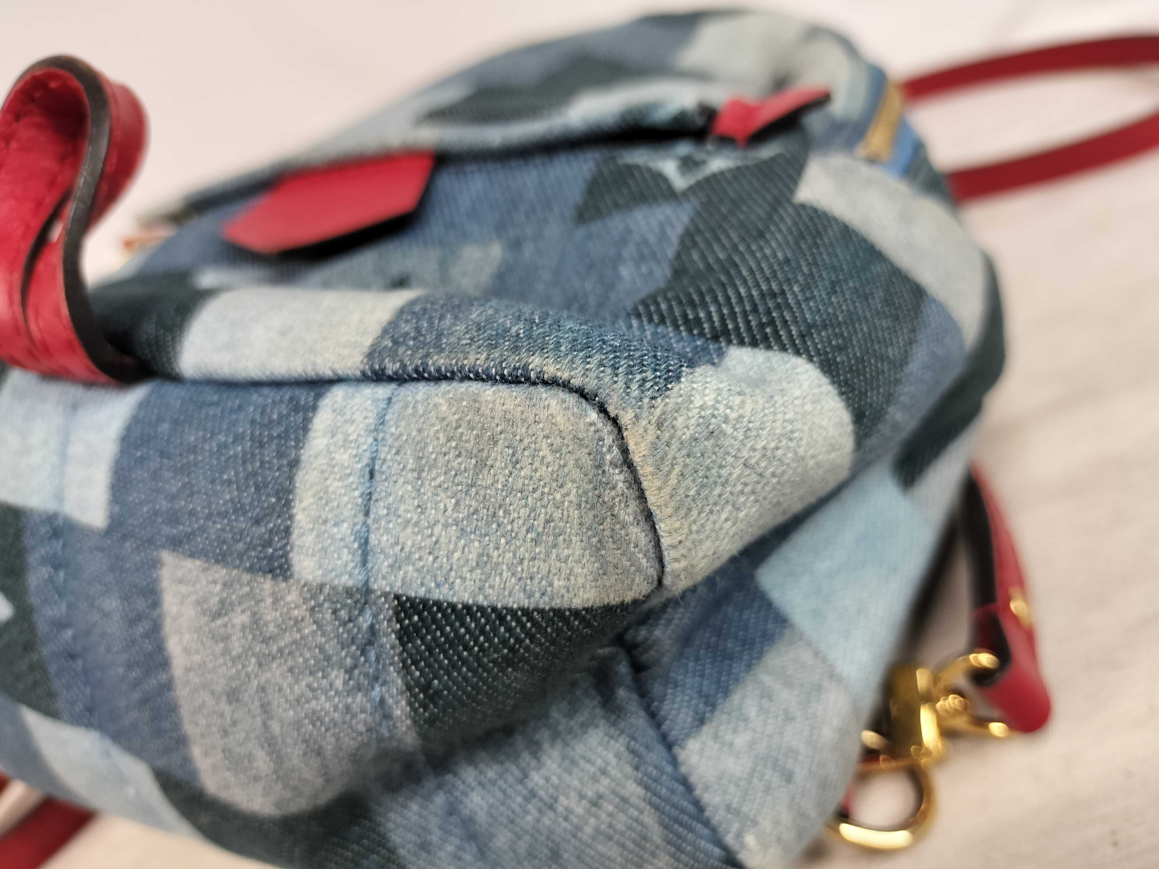Monogram Denim LV Denim Palm Springs Backpack MINI Rucksack — view 7