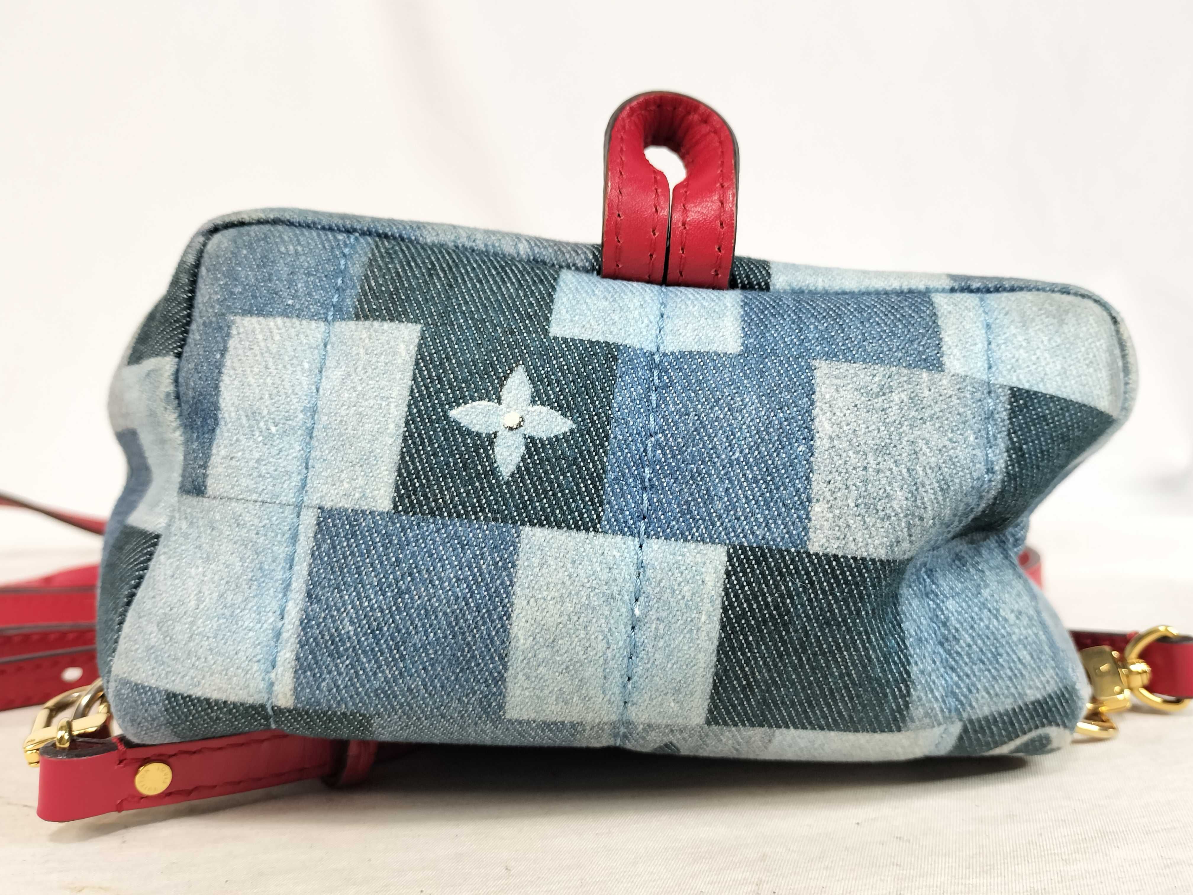 Monogram Denim LV Denim Palm Springs Backpack MINI Rucksack — view 8