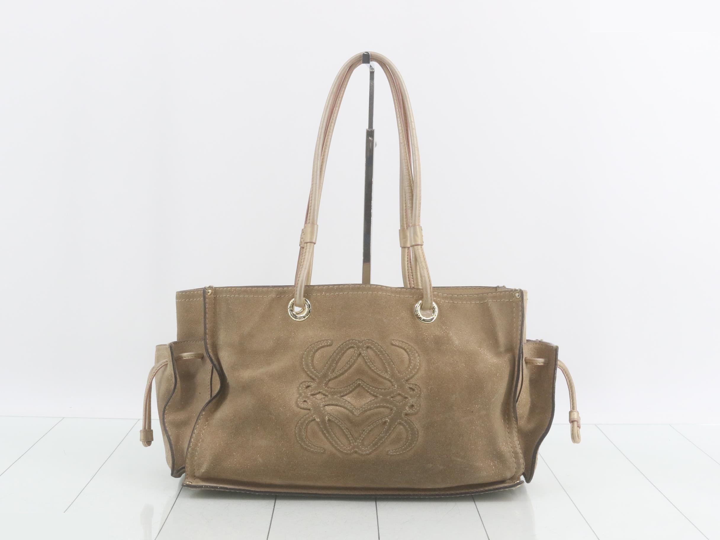 Suede shoulder bag