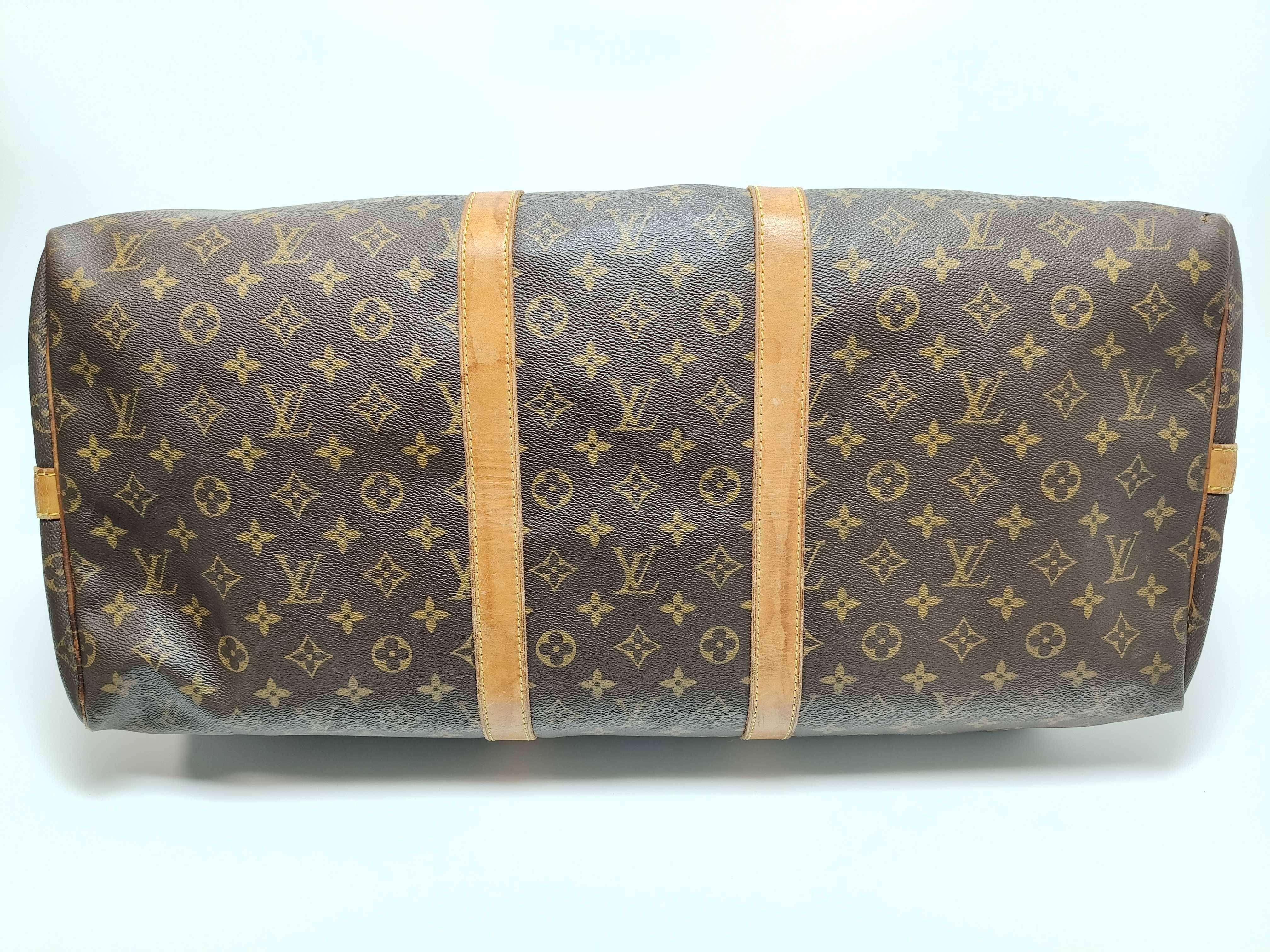Monogram Louis Vuitton Keepall 60 Boston Bag — view 8