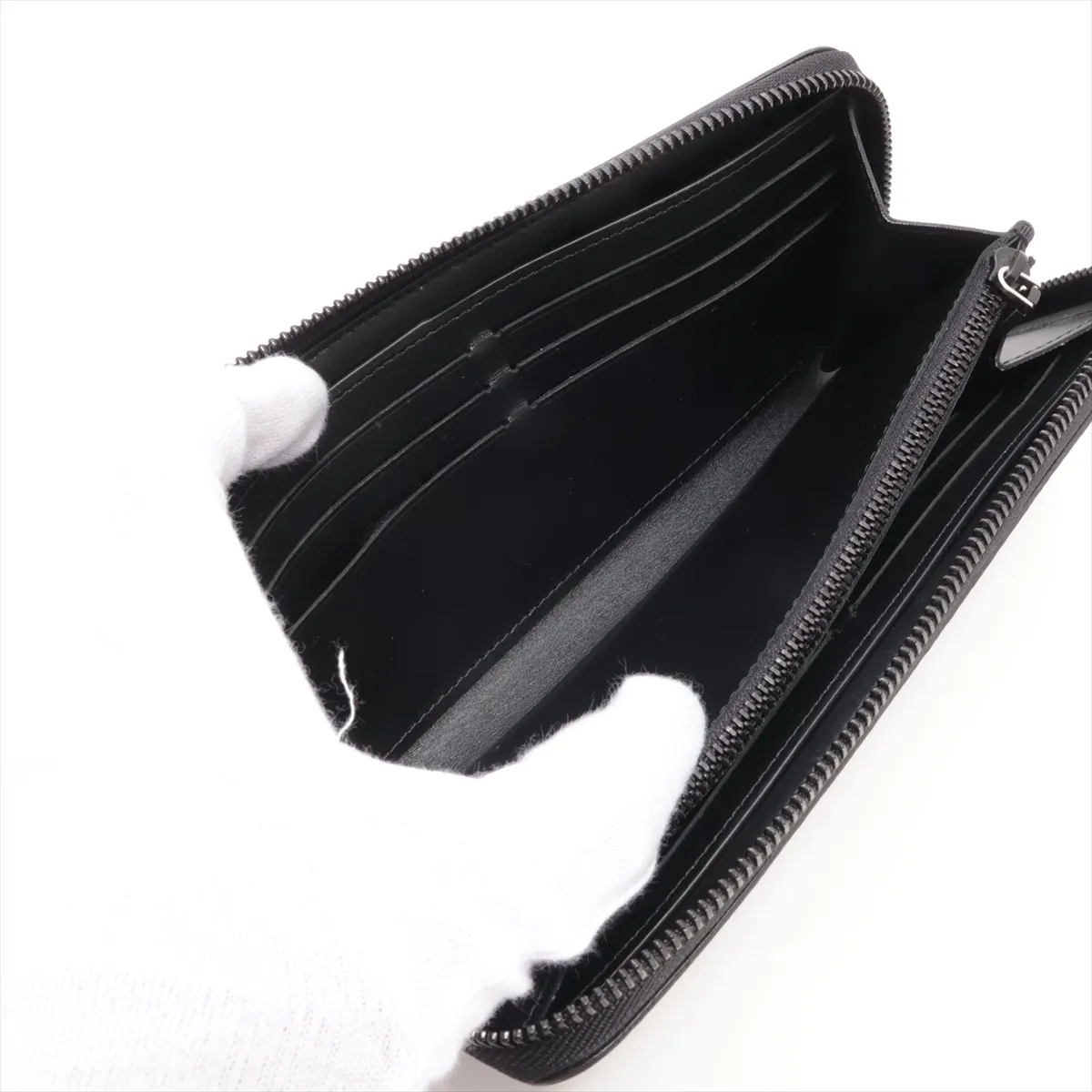 Monogram Midnight Zippy Wallet Horizontal M28048 Black Round Zip Wallet RFID Reactive — view 5