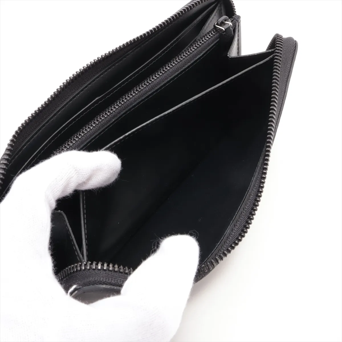 Monogram Midnight Zippy Wallet Horizontal M28048 Black Round Zip Wallet RFID Reactive — view 7