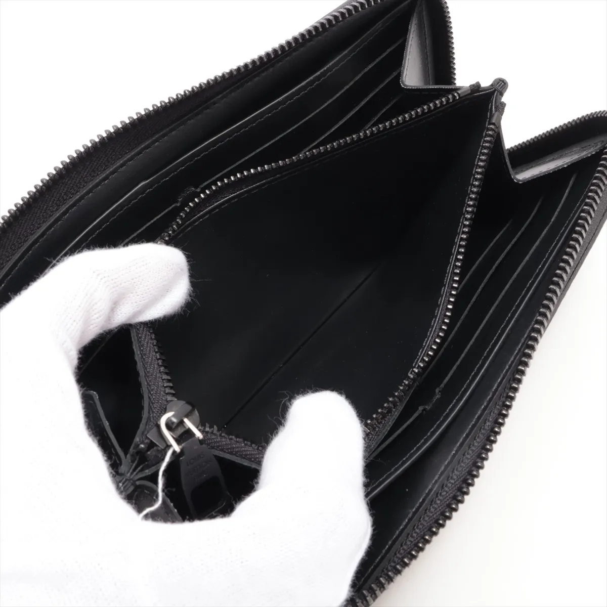 Monogram Midnight Zippy Wallet Horizontal M28048 Black Round Zip Wallet RFID Reactive — view 8