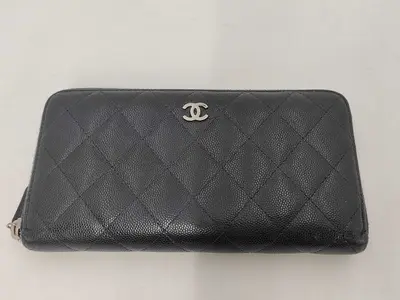 Long Wallet, Coco Mark, Caviar Skin, Seal, Serial Number 26, Matelassé Wallet