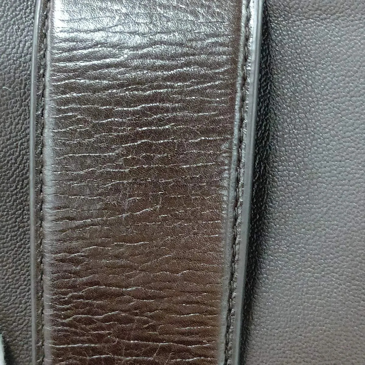 Marie Leather Shoulder Bag, Brown — view 11