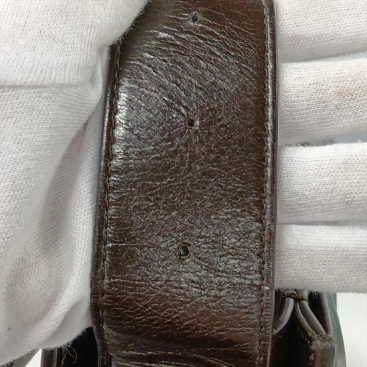 Marie Leather Shoulder Bag, Brown — view 12