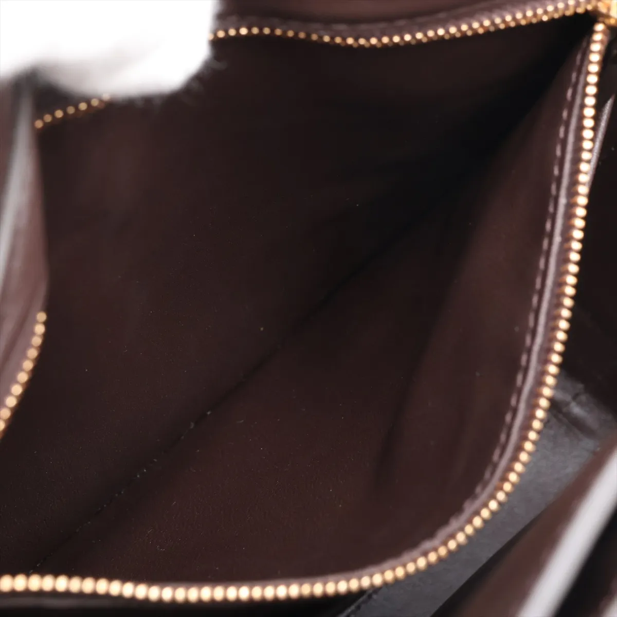 Marie Leather Shoulder Bag, Brown — view 7