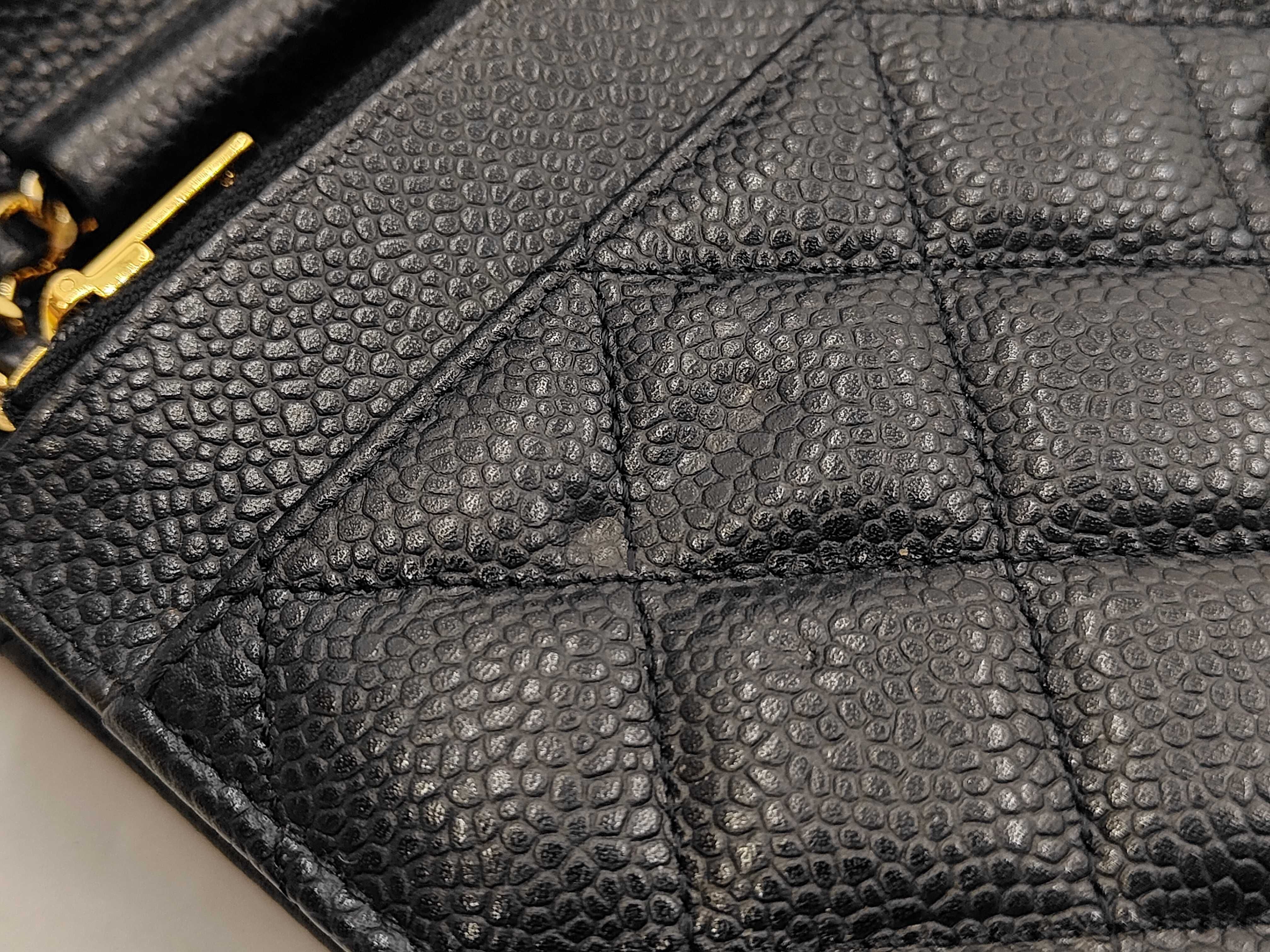 Caviar Skin Chain Wallet Shoulder Bag — view 13