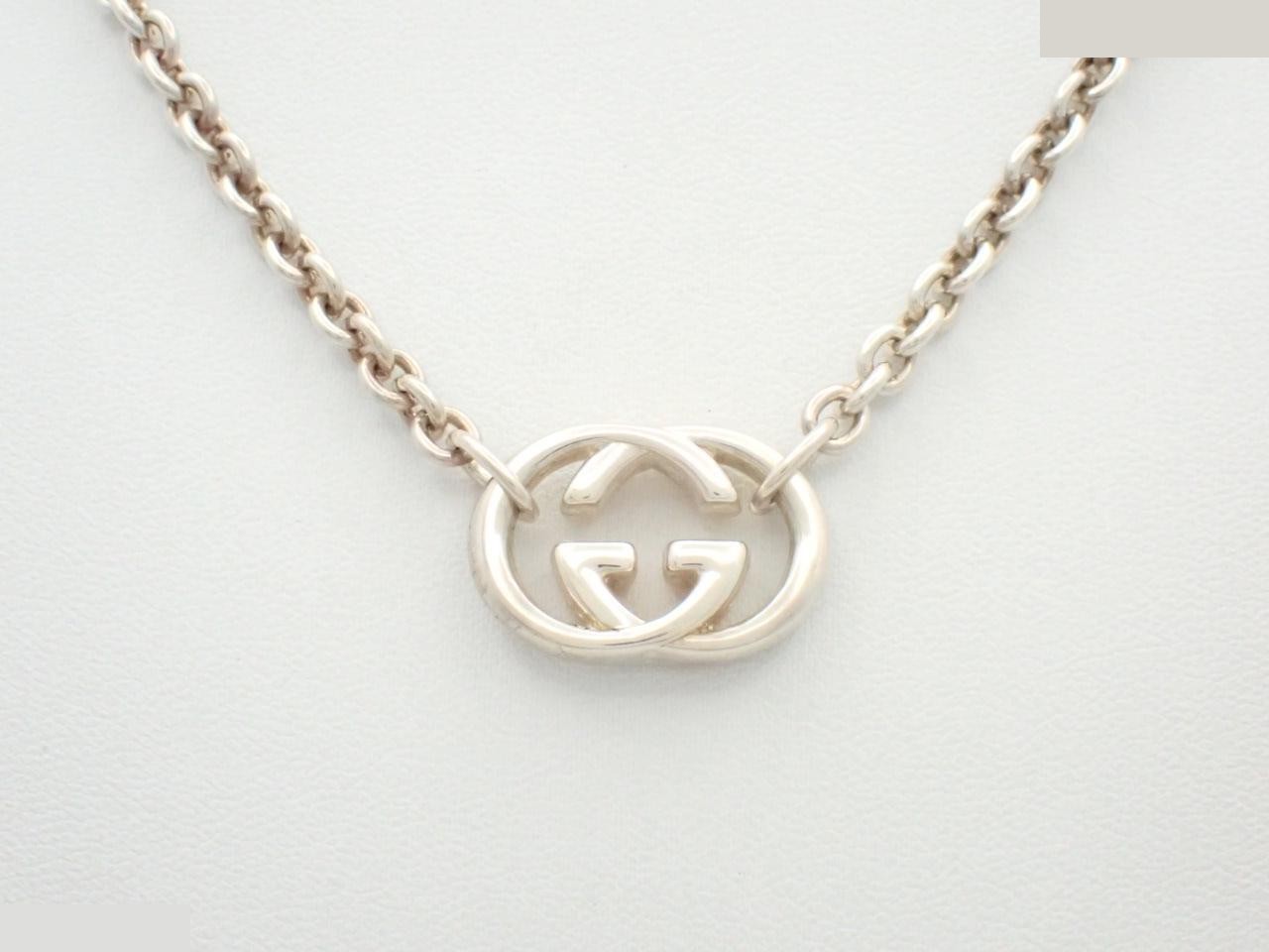 Interlocking G Necklace, AG925, 28.5g, Chain approx. 40cm