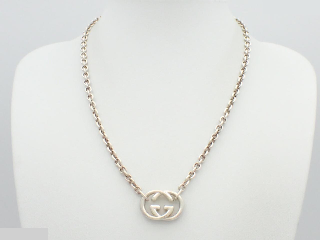 Interlocking G Necklace, AG925, 28.5g, Chain approx. 40cm — view 3