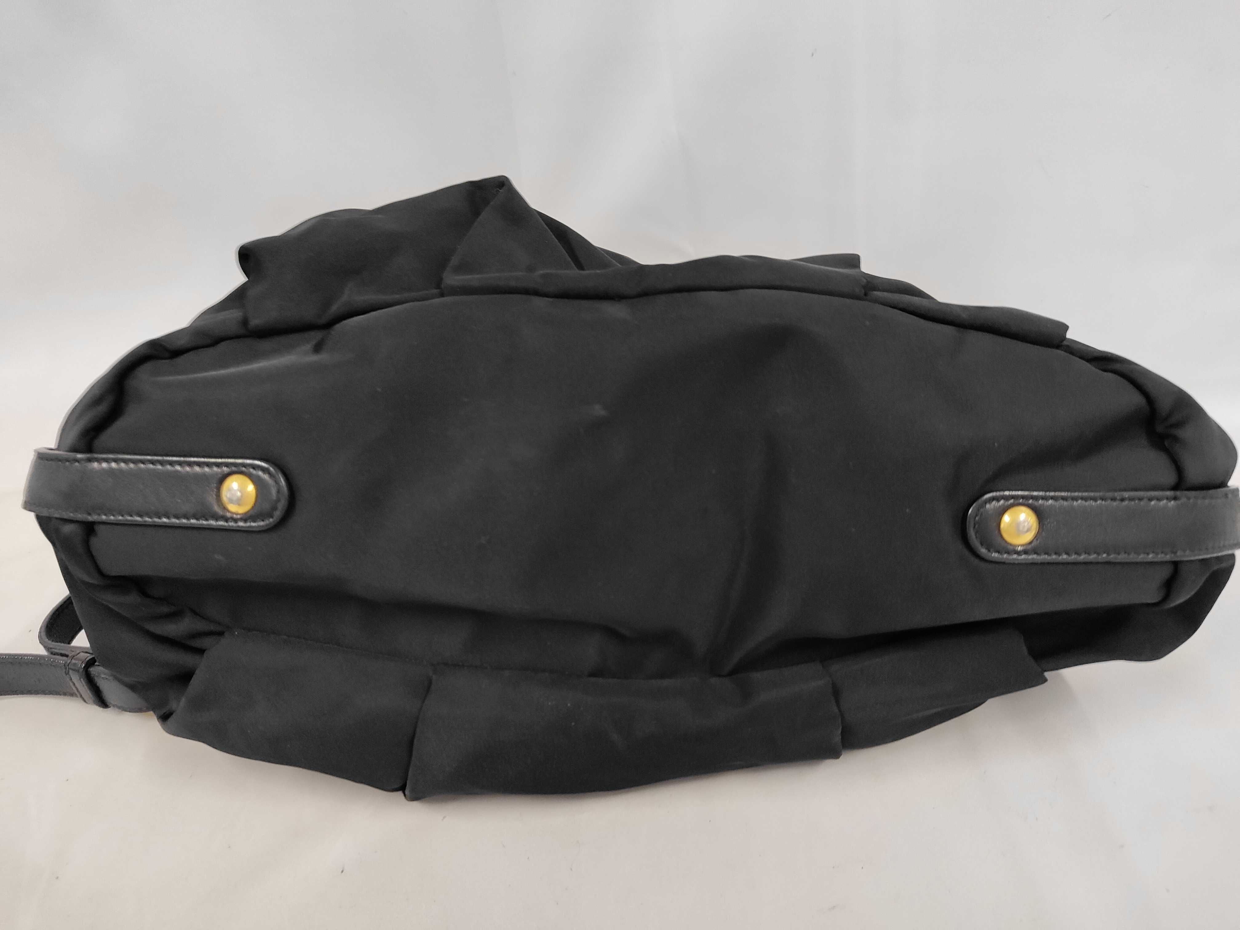 Nylon Jacquard 2-way Black Bag Handbag — view 4