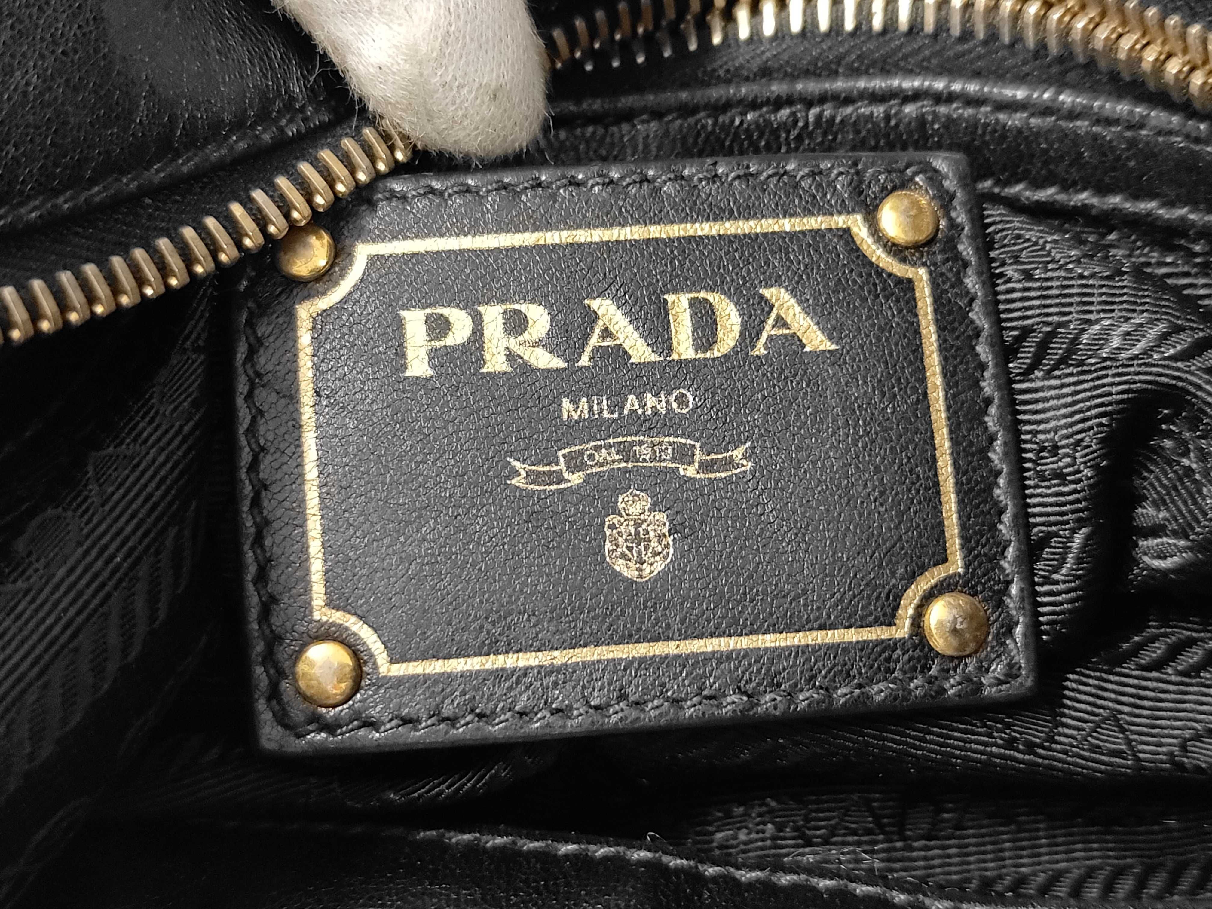 Nylon Jacquard 2-way Black Bag Handbag — view 8