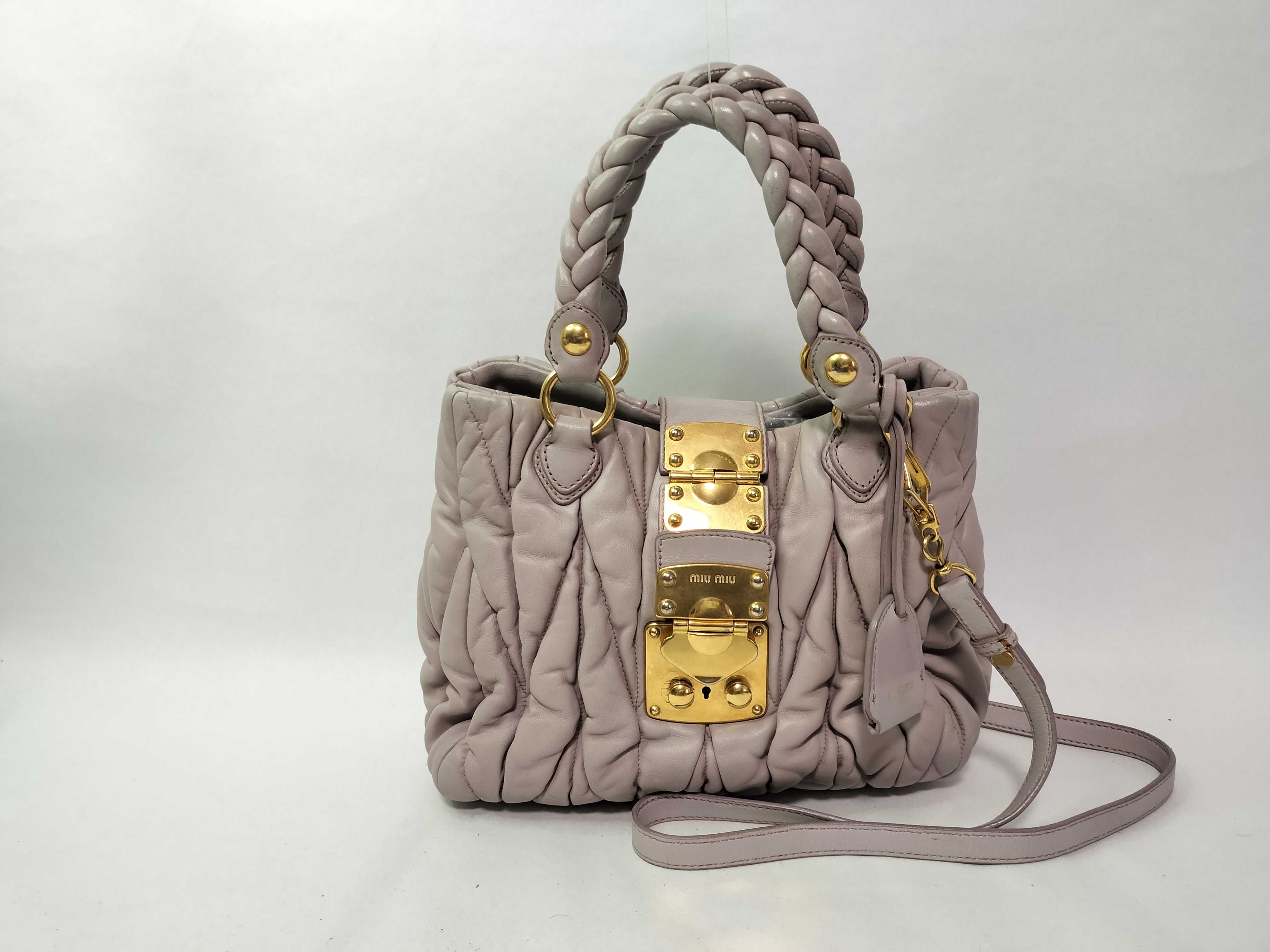 Matelassé 2-way handbag