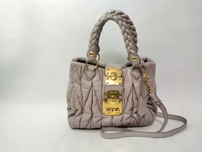Matelassé 2-way handbag