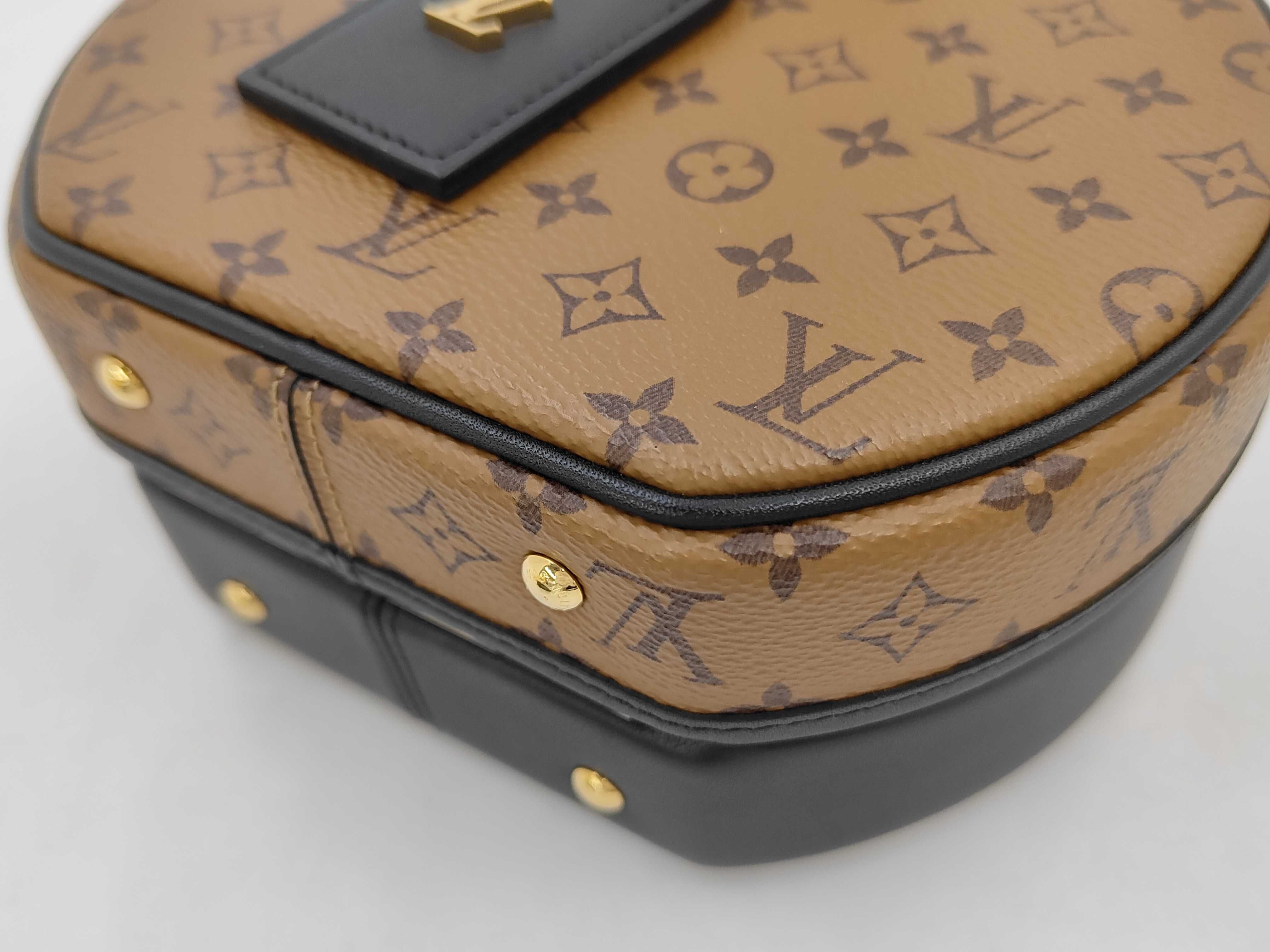 Reverse Petite Boite Chapeau Monogram M Shoulder Bag — view 4