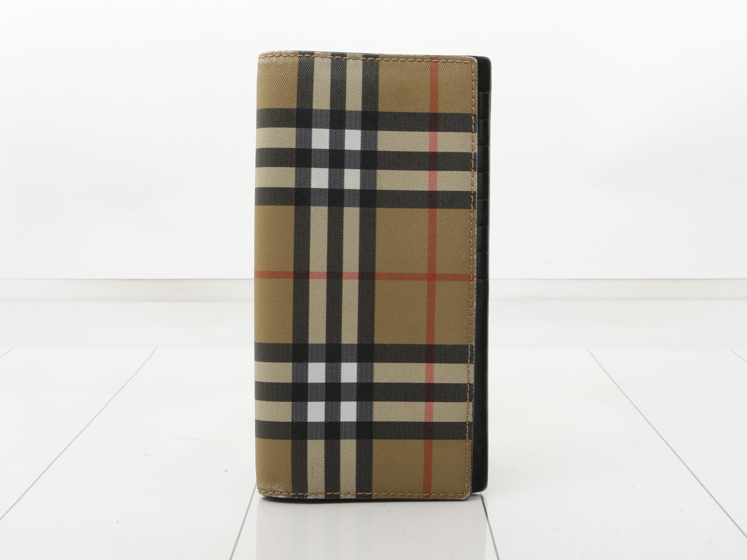 Nova Check PVC Bi-fold Long Wallet