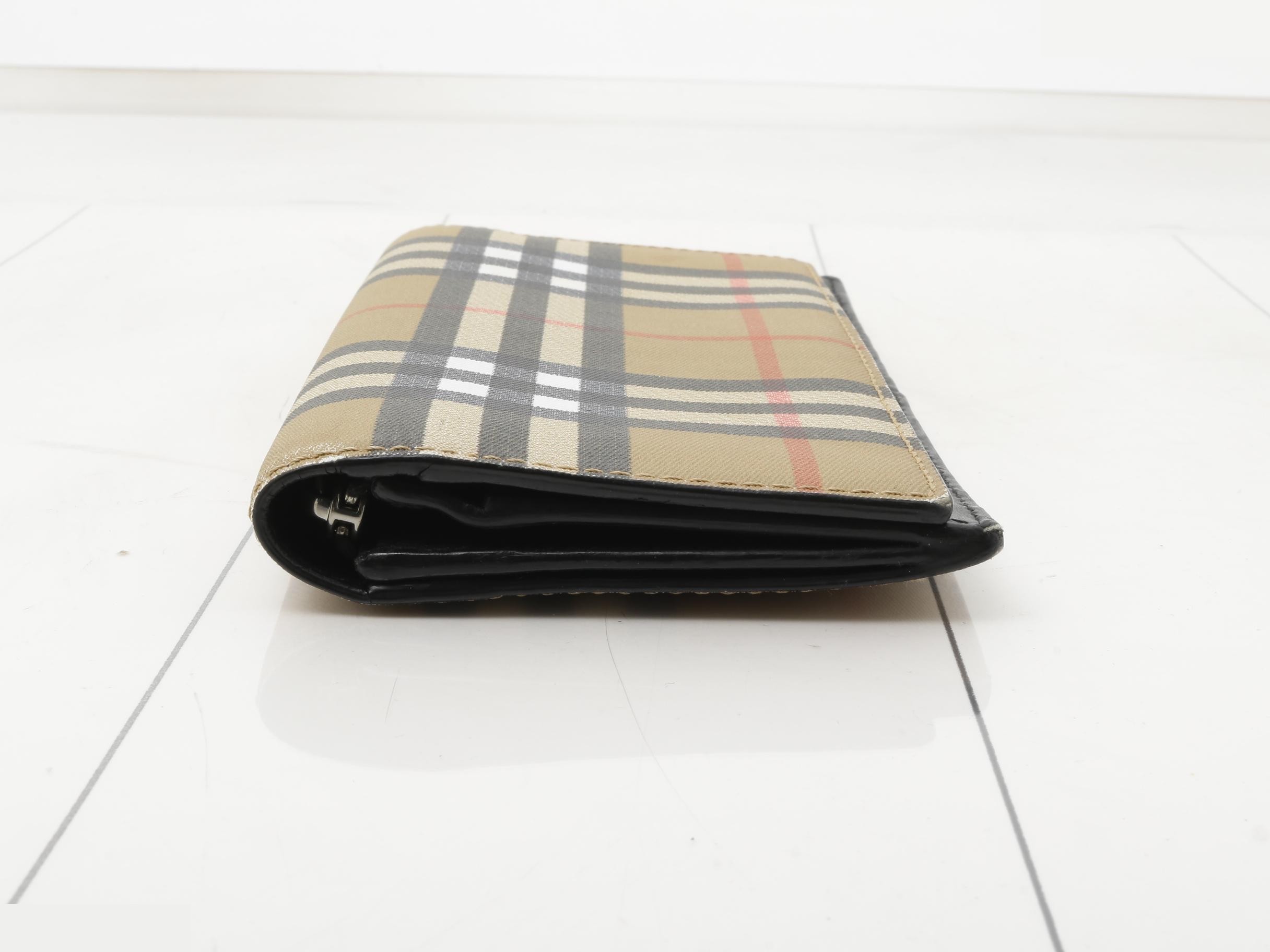 Nova Check PVC Bi-fold Long Wallet — view 3