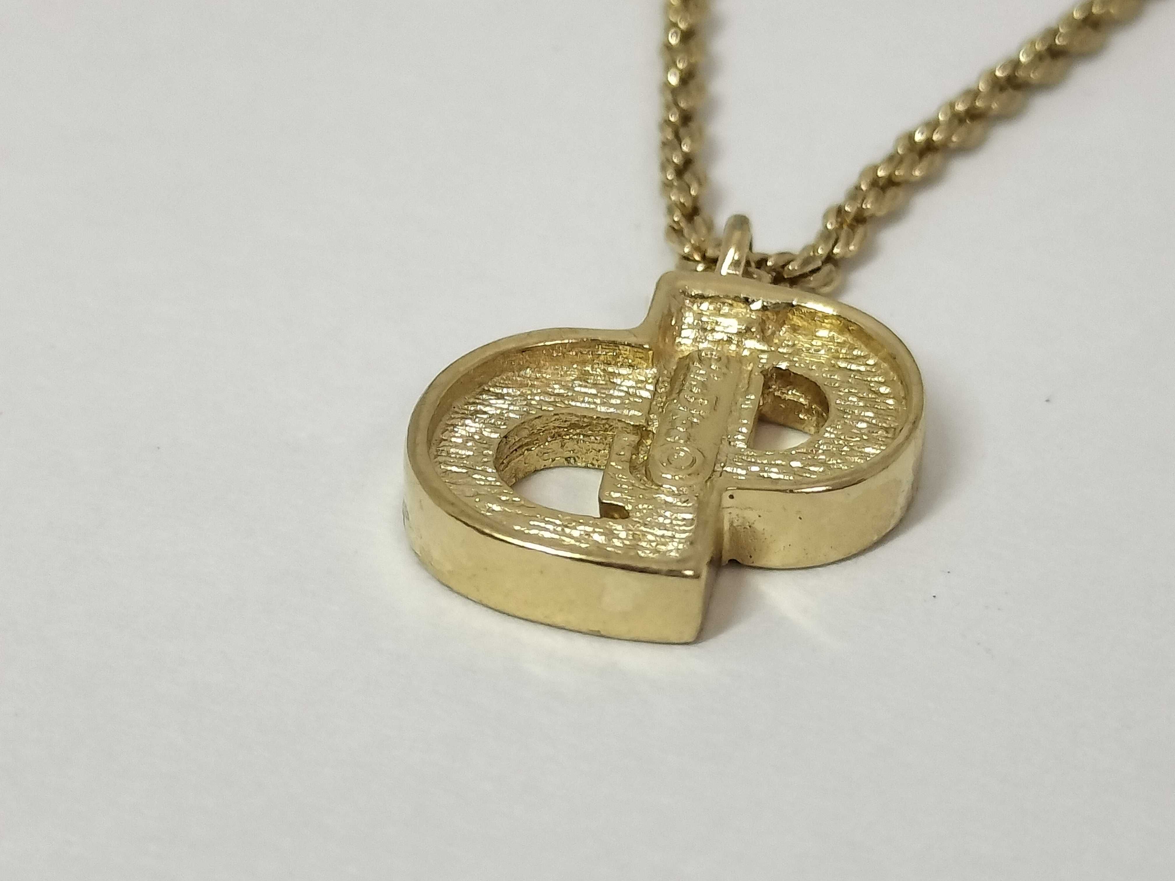 CD rhinestone necklace — view 3