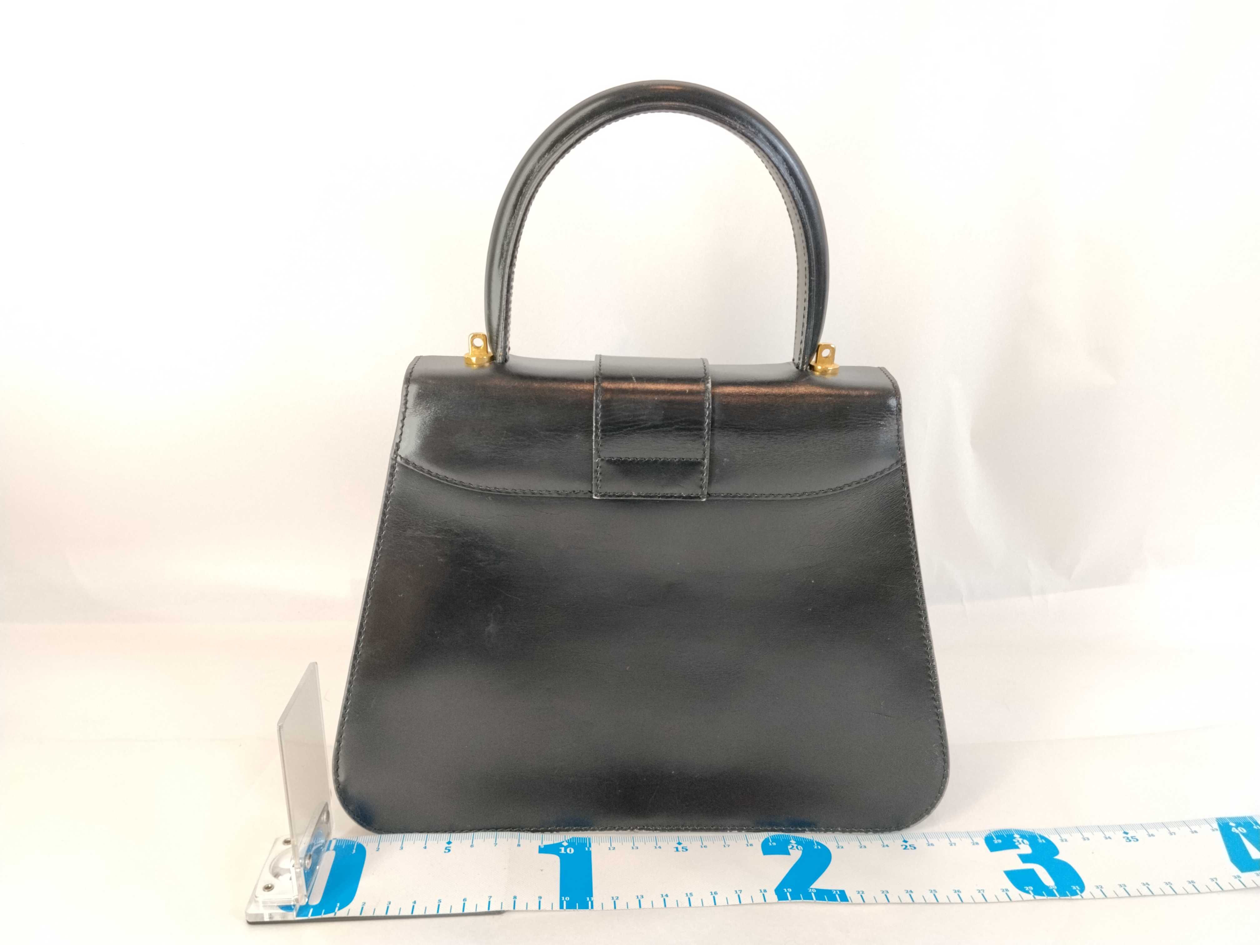 2-way handbag, black/gold hardware handbag — view 2